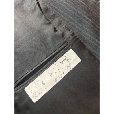 Ermenegildo Zegna Ermenegildo Zegna Pinstripe Blazer Wool Sport Coat 3-Button Size 40R - 8 Thumbnail
