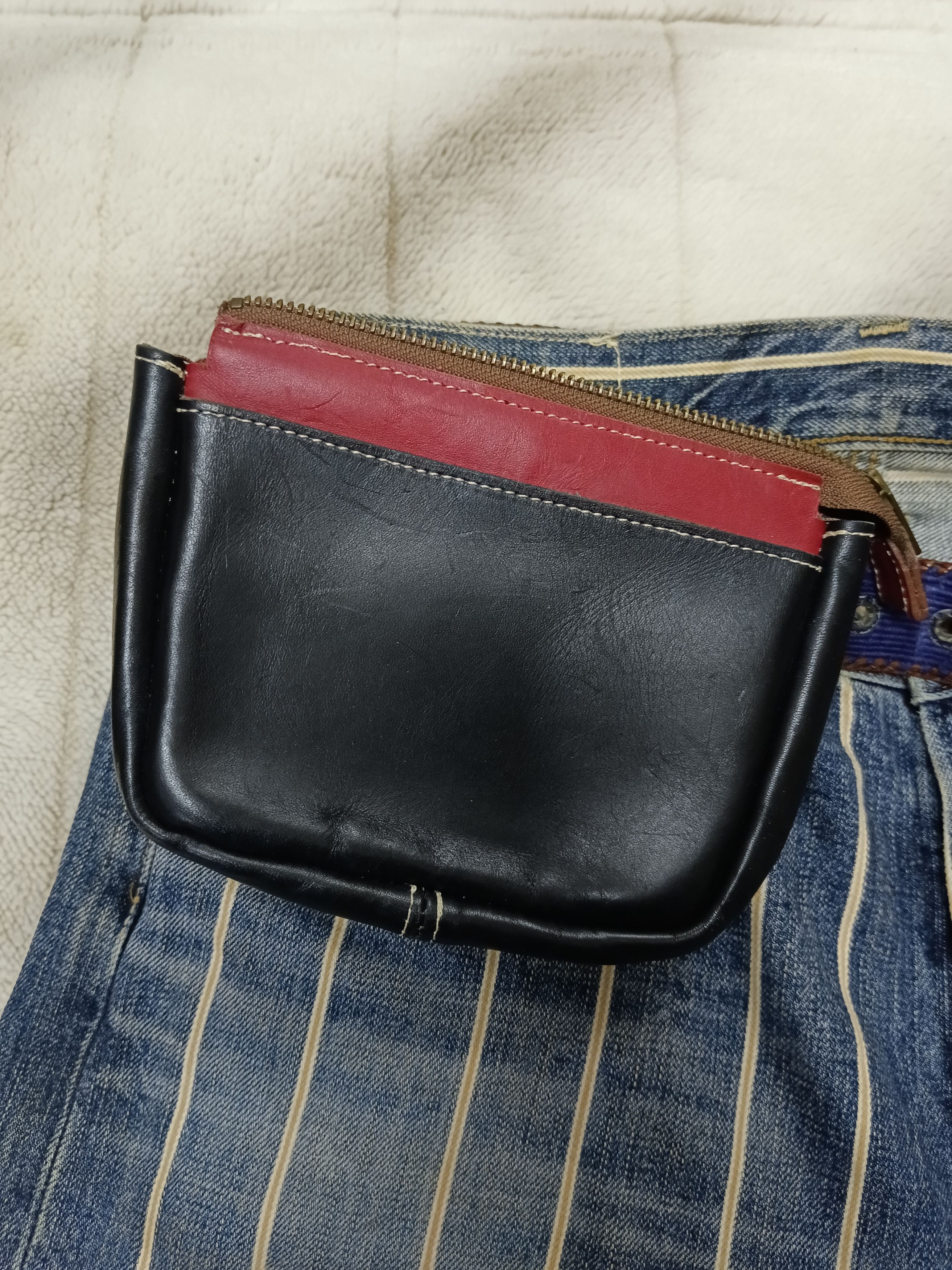 Leather LEATHER BELT POUCH 2 COLOURS Size ONE SIZE - 2 Thumbnail