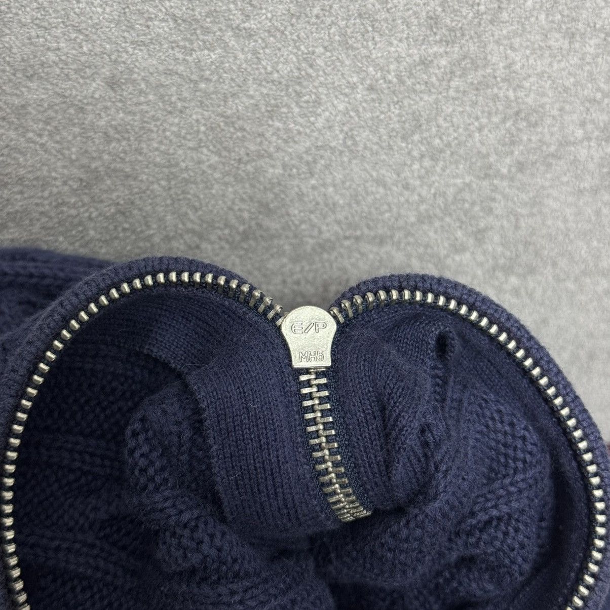 Polo Ralph Lauren × RRL Ralph Lauren × Ralph Lauren Vintage 90s Cable Knit Polo Ralph Lauren Zip Up Sweater Size S / US 4 / IT 40 - 6 Thumbnail