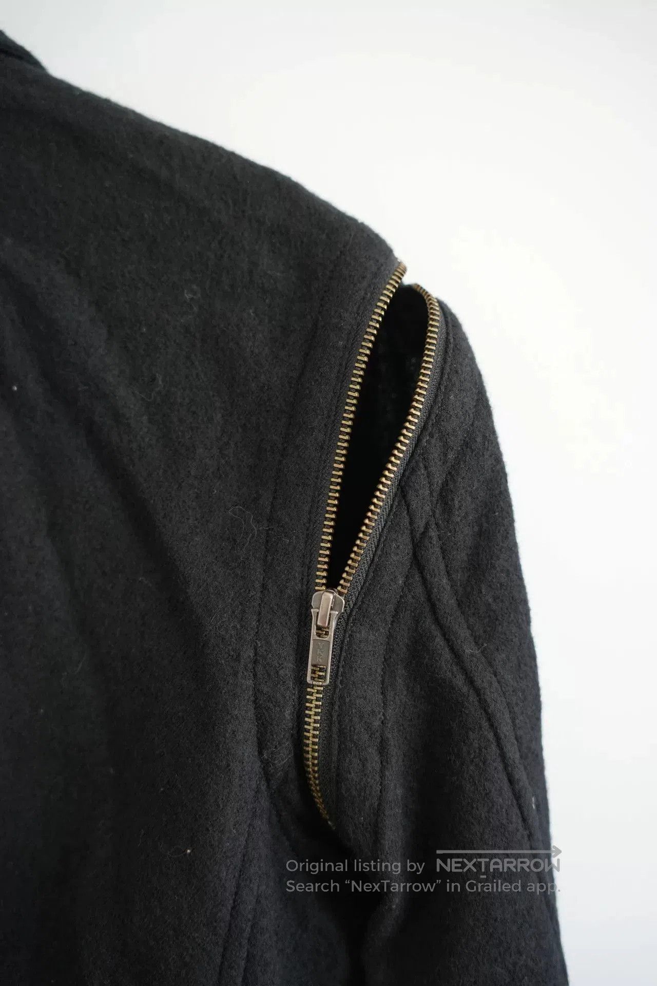 yohji yamamoto black wool suit jacket.