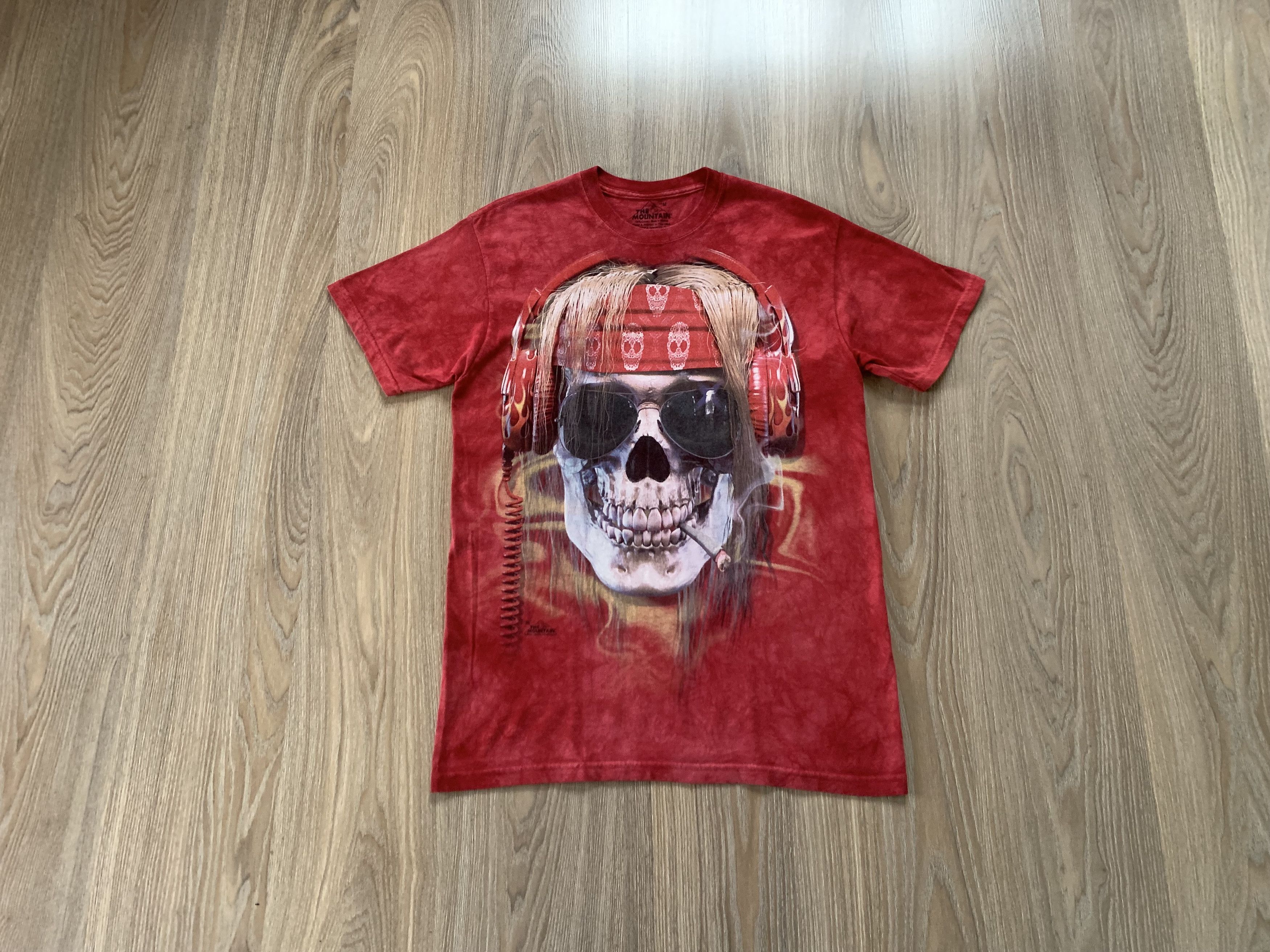 The Mountain × Vintage The Mountain Vintage Skull Tie Dye Graphic T Shirt Size US M / EU 48-50 / 2 - 8 Thumbnail