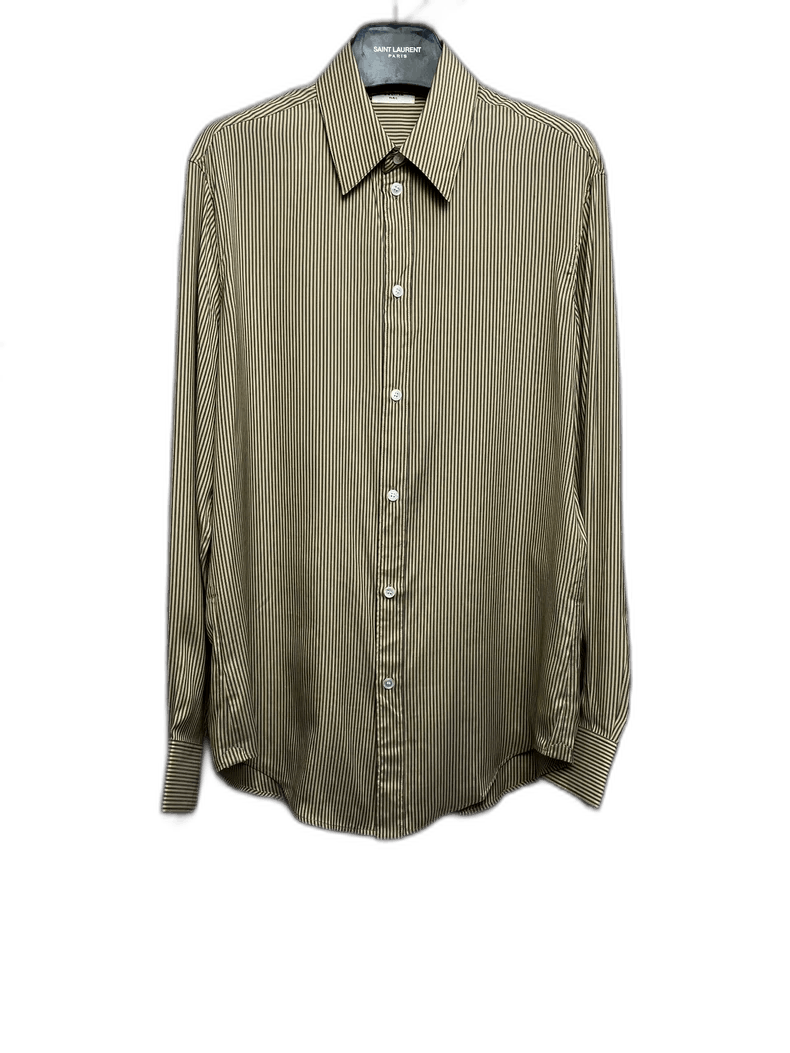 Celine Celine Striped Silk Shirt with Label Size US M / EU 48-50 / 2 - 1 Thumbnail