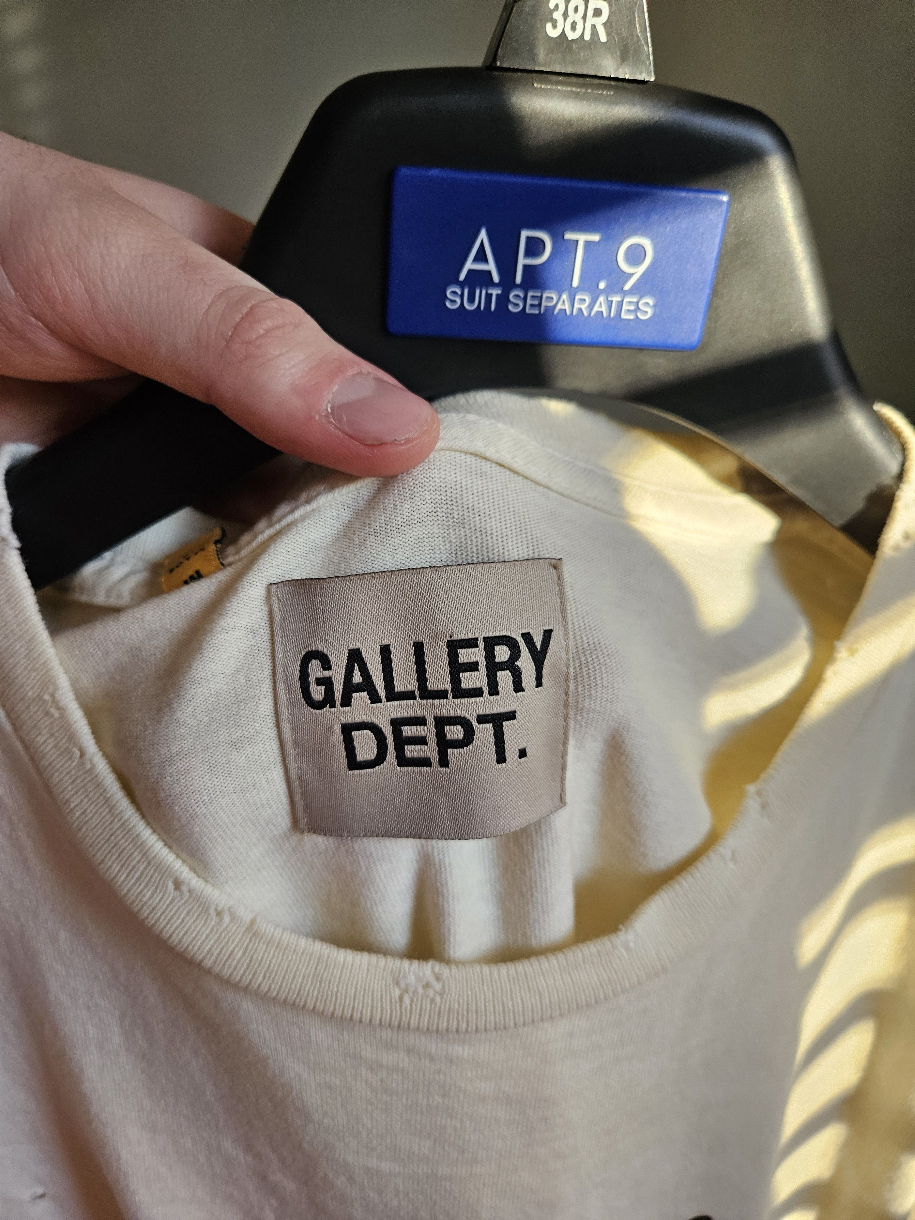 Gallery Dept. G Ball Recall Them All Distressed Beige Tee Size US M / EU 48-50 / 2 - 7 Thumbnail
