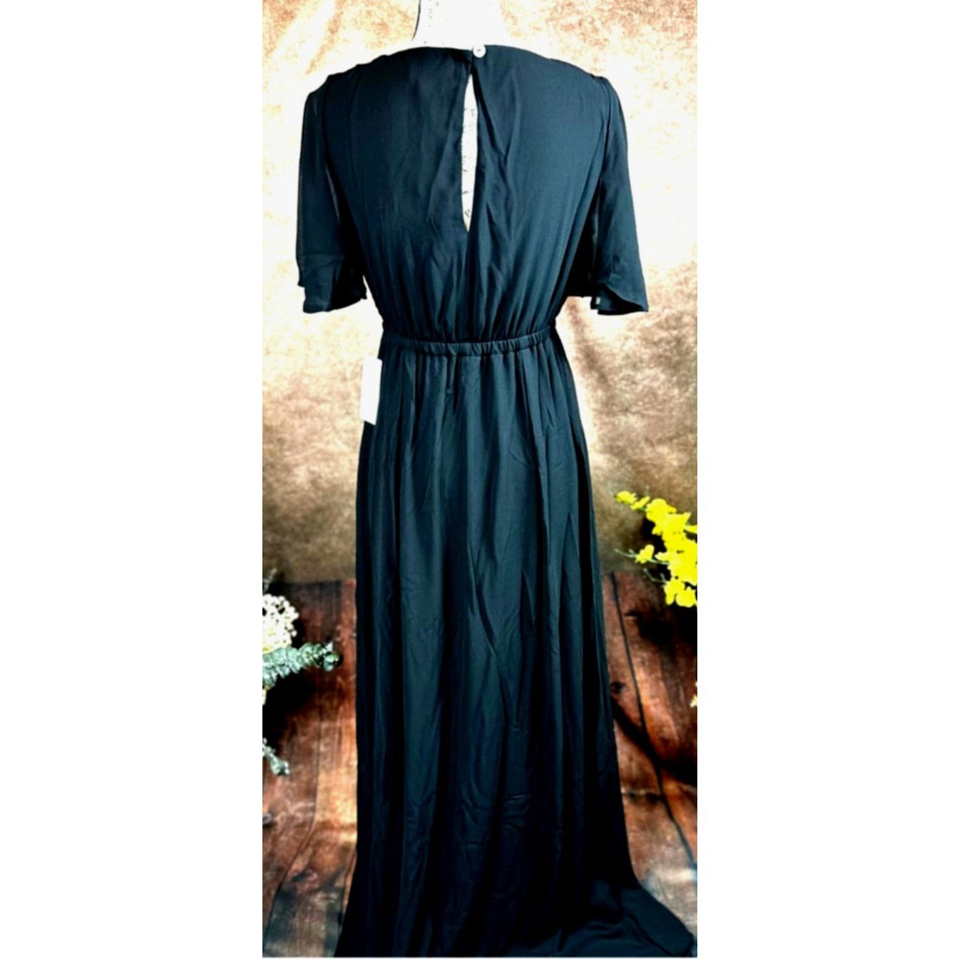 Show Me Your MuMu Show Me Your Mumu Emily Empire Maxi Dress Black Chiffon S Size S / US 4 / IT 40 - 9 Thumbnail