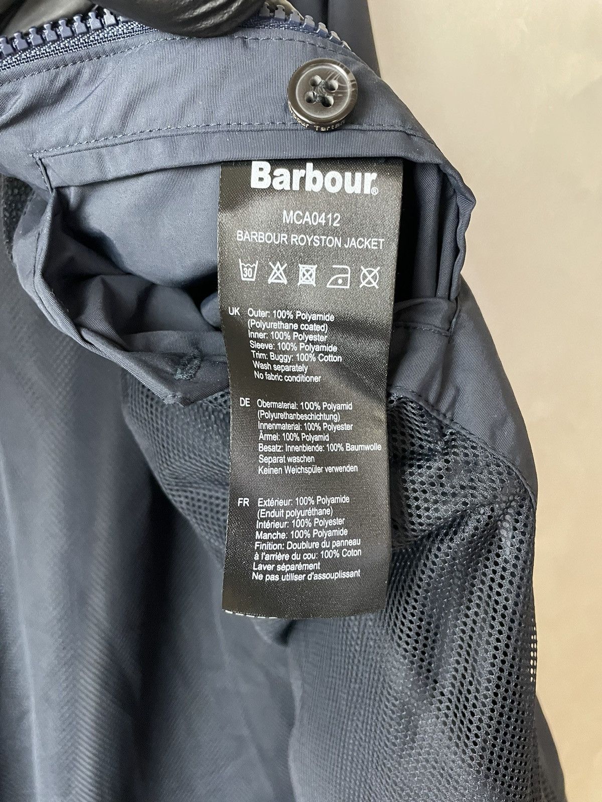 Barbour Barbour Royston Casual Jacket Navy L Mens Rare Size US L / EU 52-54 / 3 - 9 Thumbnail
