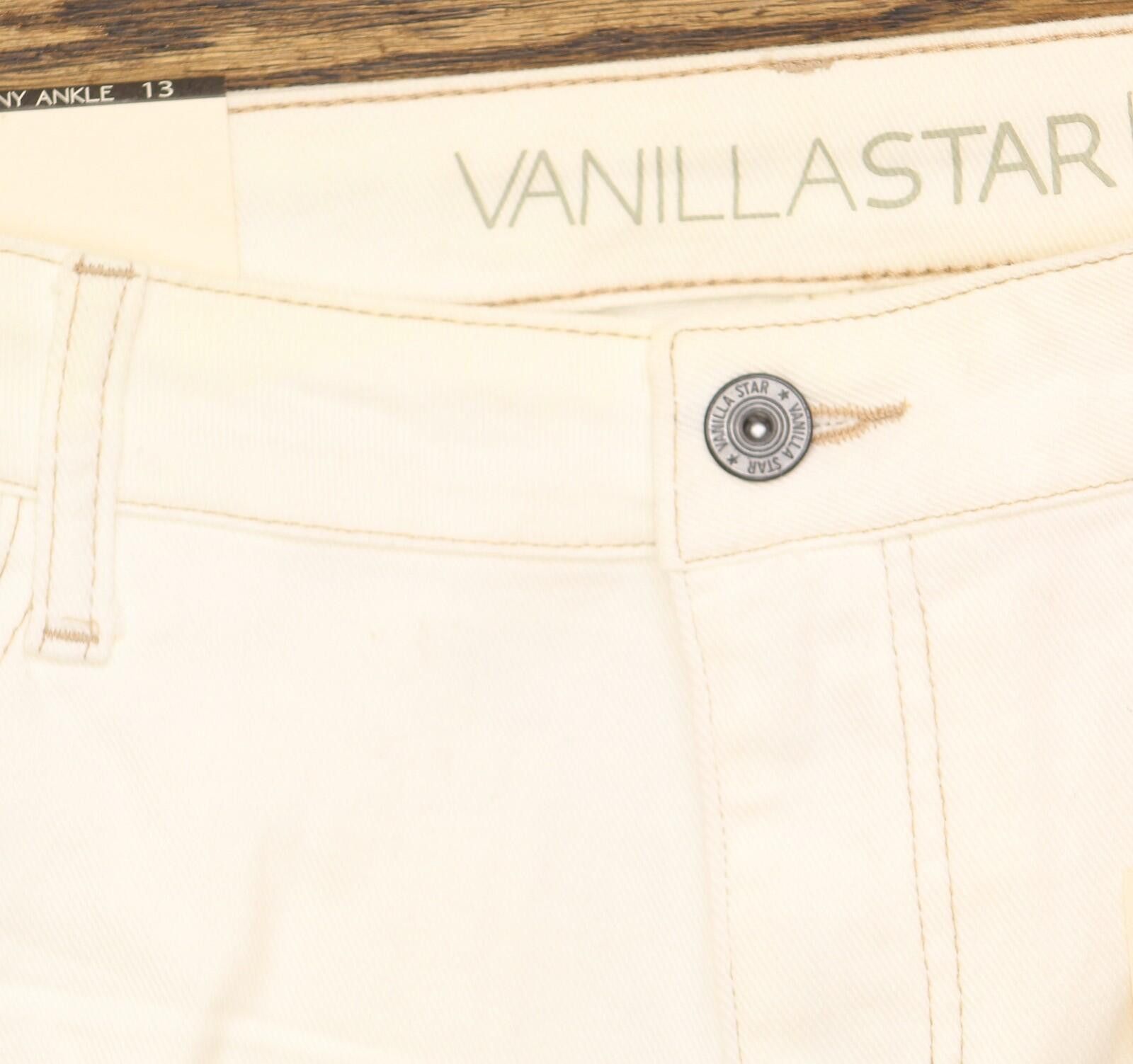 Other Vanilla Star Juniors Ripped Skinny Jeans White Wash 13 Size 30" / US 8 / IT 44 - 5 Thumbnail