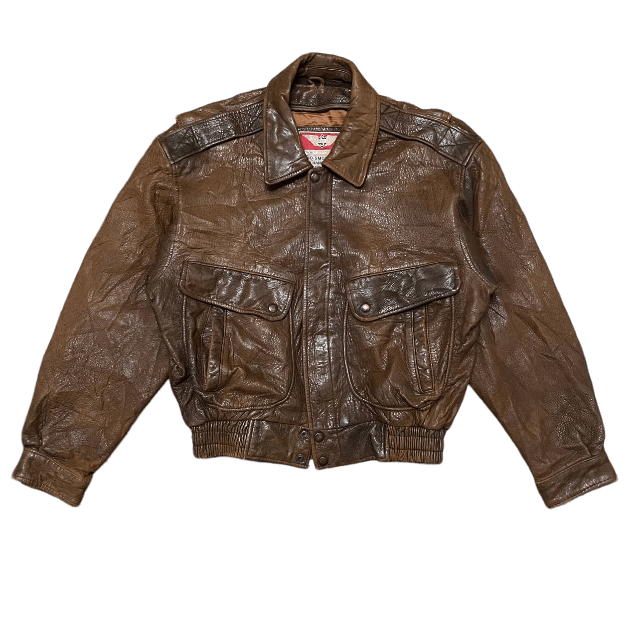 Leather Vintage Skelly Leather Jacket Size US M / EU 48-50 / 2 - 1 Thumbnail