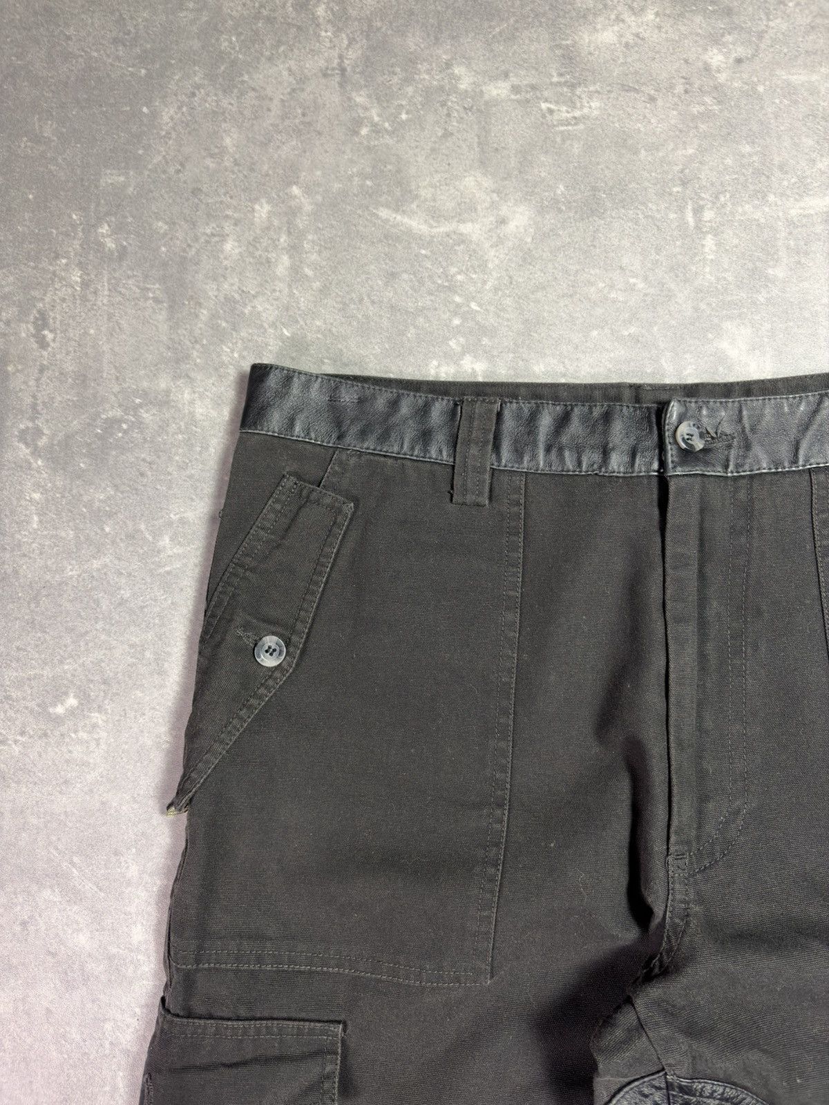 Roberto Cavalli Class Roberto Cavalli Leather Elements Cargo Denim Jeans 32 Size US 32 / EU 48 - 8 Thumbnail