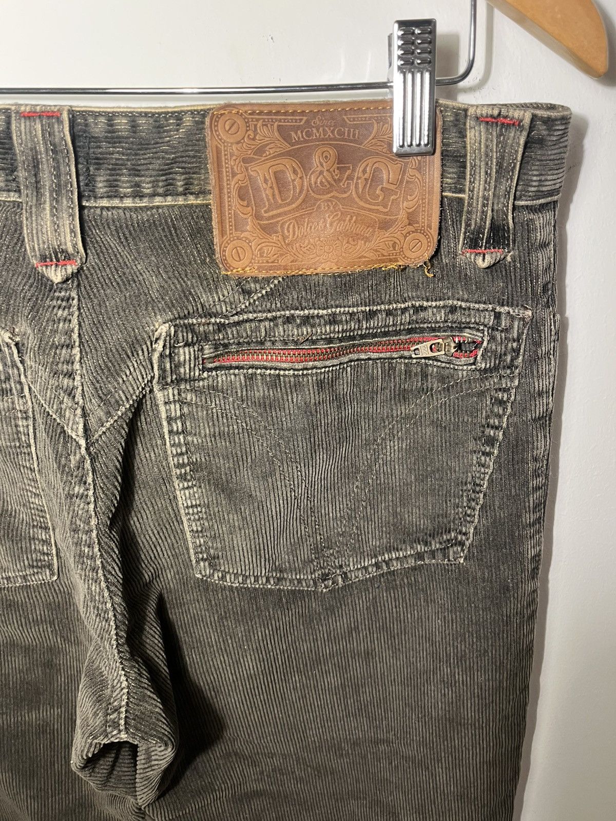 Dolce & Gabbana ARCHIVAL D&G Dolce & Gabbana Corduroy Trousers MCMXCIII IT47 Size US 44 / EU 60 - 7 Thumbnail