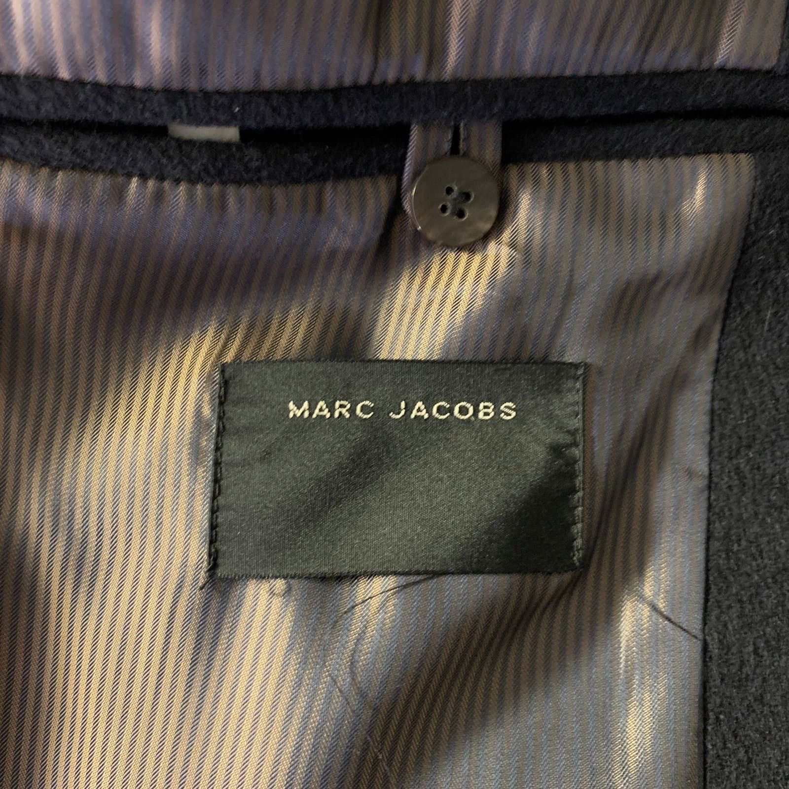 Marc Jacobs MARC JACOBS Size XXL Navy Cashmere Military Coat Size US XXL / EU 58 / 5 - 7 Thumbnail