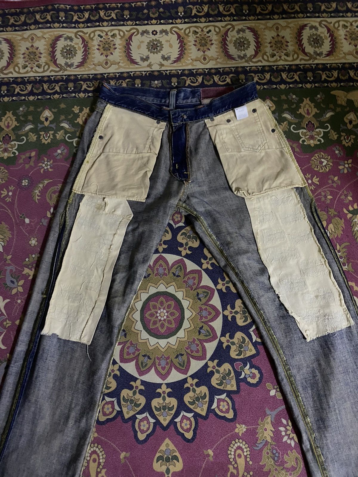 Edwin Vintage Edwin Distressed Denim Size US 33 - 3 Thumbnail