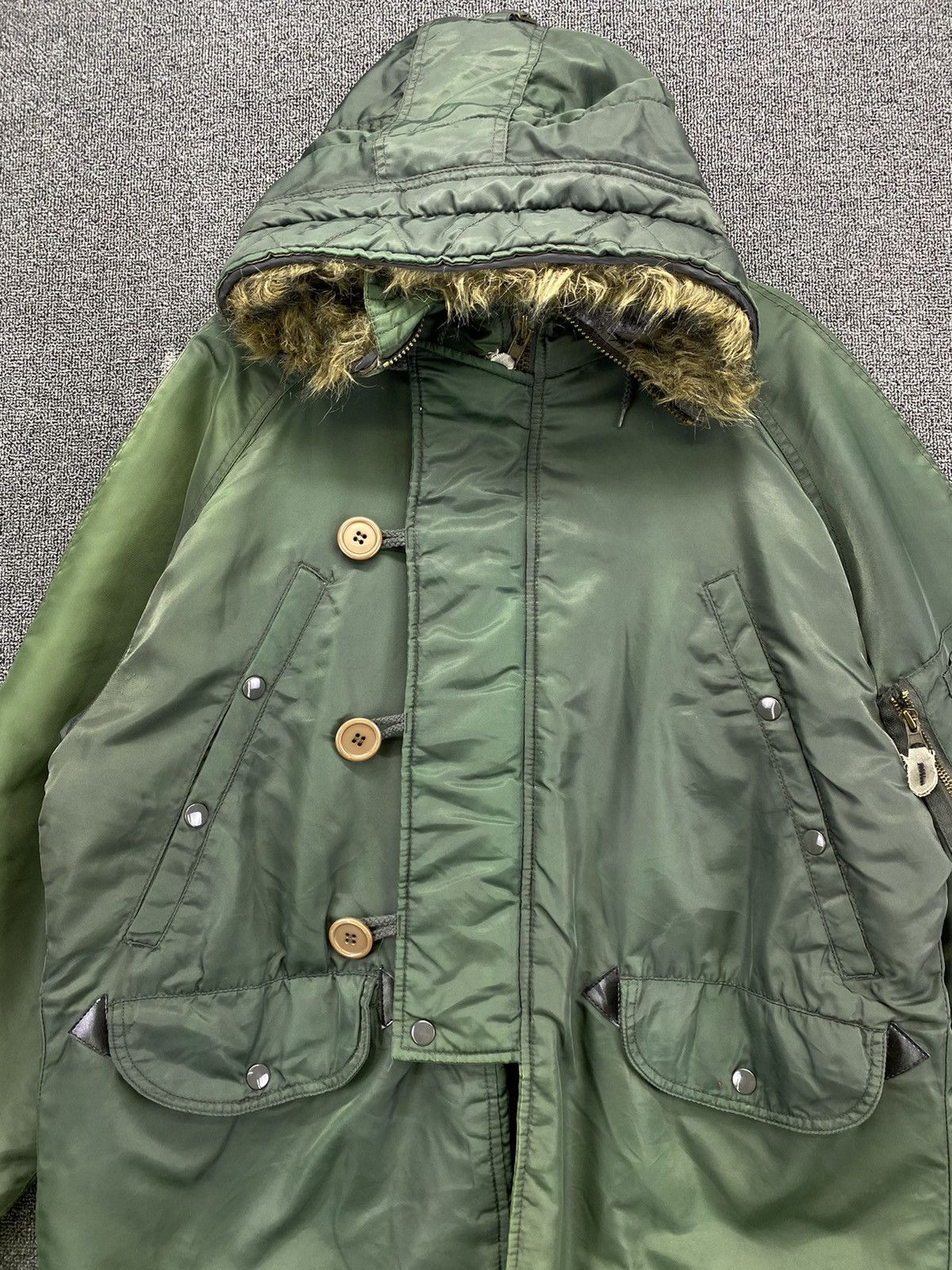 Japanese Brand Vintage Dog House Fur Hoodie Military Jacket Size US M / EU 48-50 / 2 - 5 Thumbnail