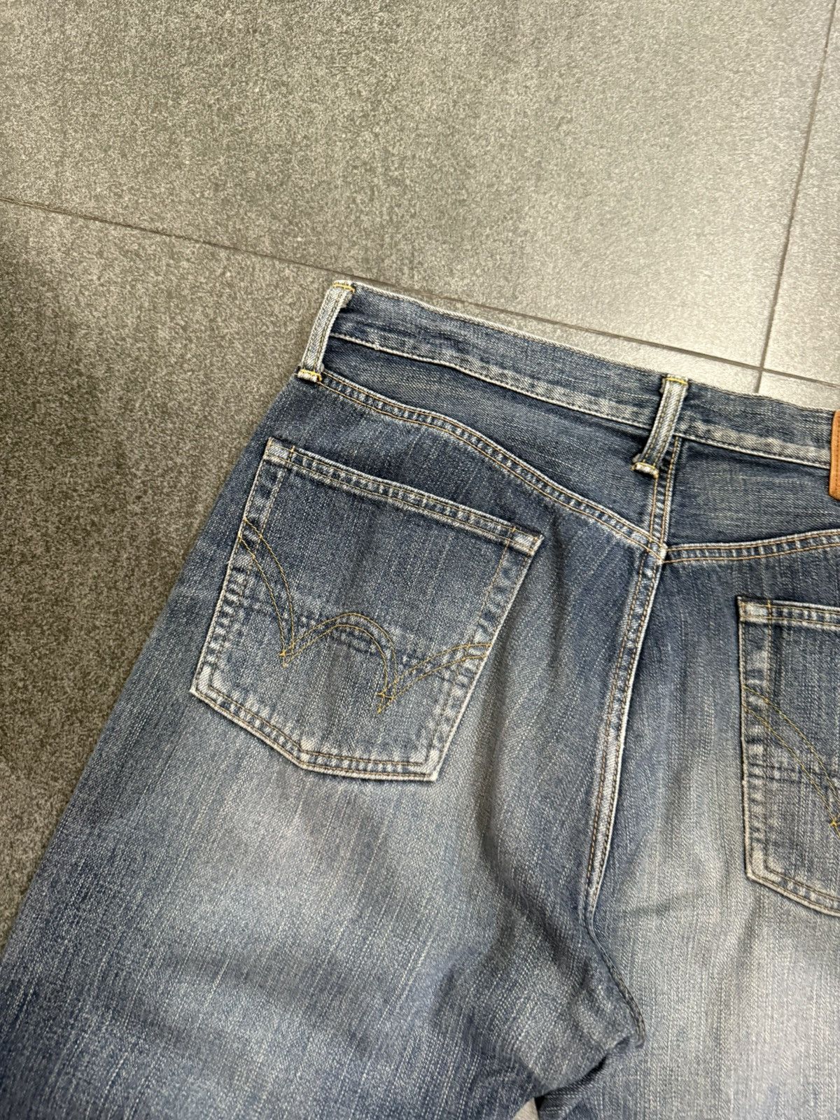 Edwin 90’s EDWIN 505ZX RARE BACK POCKET LOGO Y2K RETRO JAPAN PANTS Size US 36 / EU 52 - 7 Thumbnail