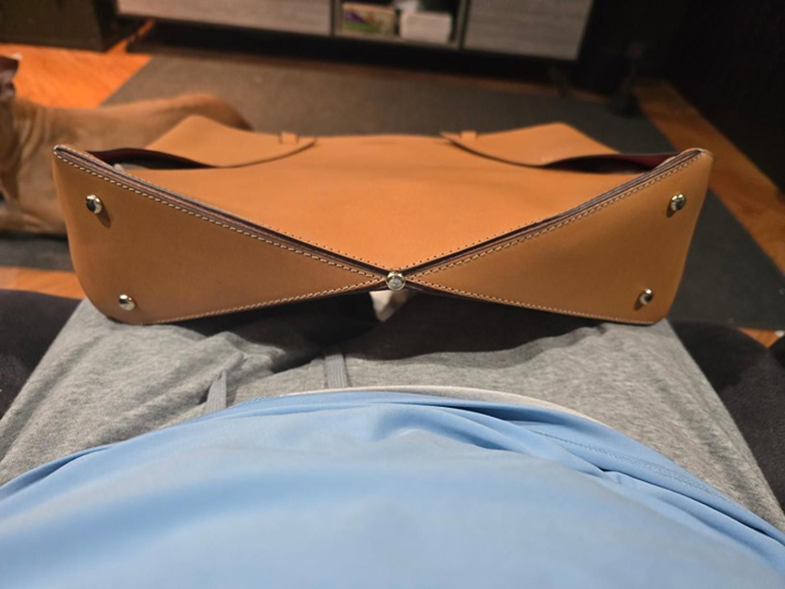 Dooney & Bourke 2017 Dooney & Burke:Alto Winged Shopper:Tan Vachetta Leather Size ONE SIZE - 7 Thumbnail