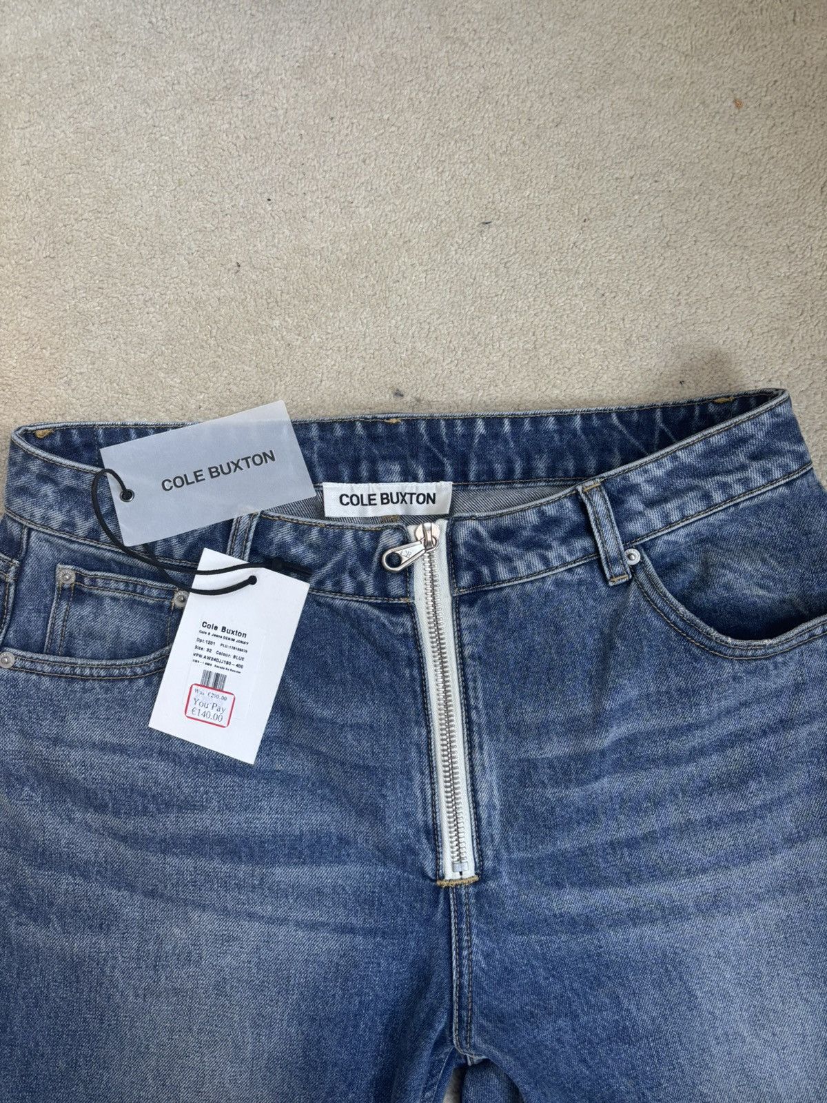 Cole Buxton Cole Buxton Zip jeans Size US 32 / EU 48 - 2 Thumbnail