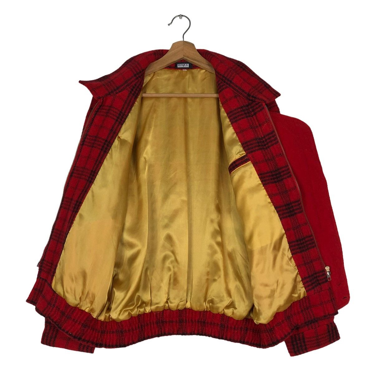 Japanese Brand 🔥VINTAGE CHECK TARTAN WOOL BOMBER JACKET REMICK ISSEY MIYAK Size US M / EU 48-50 / 2 - 13 Thumbnail