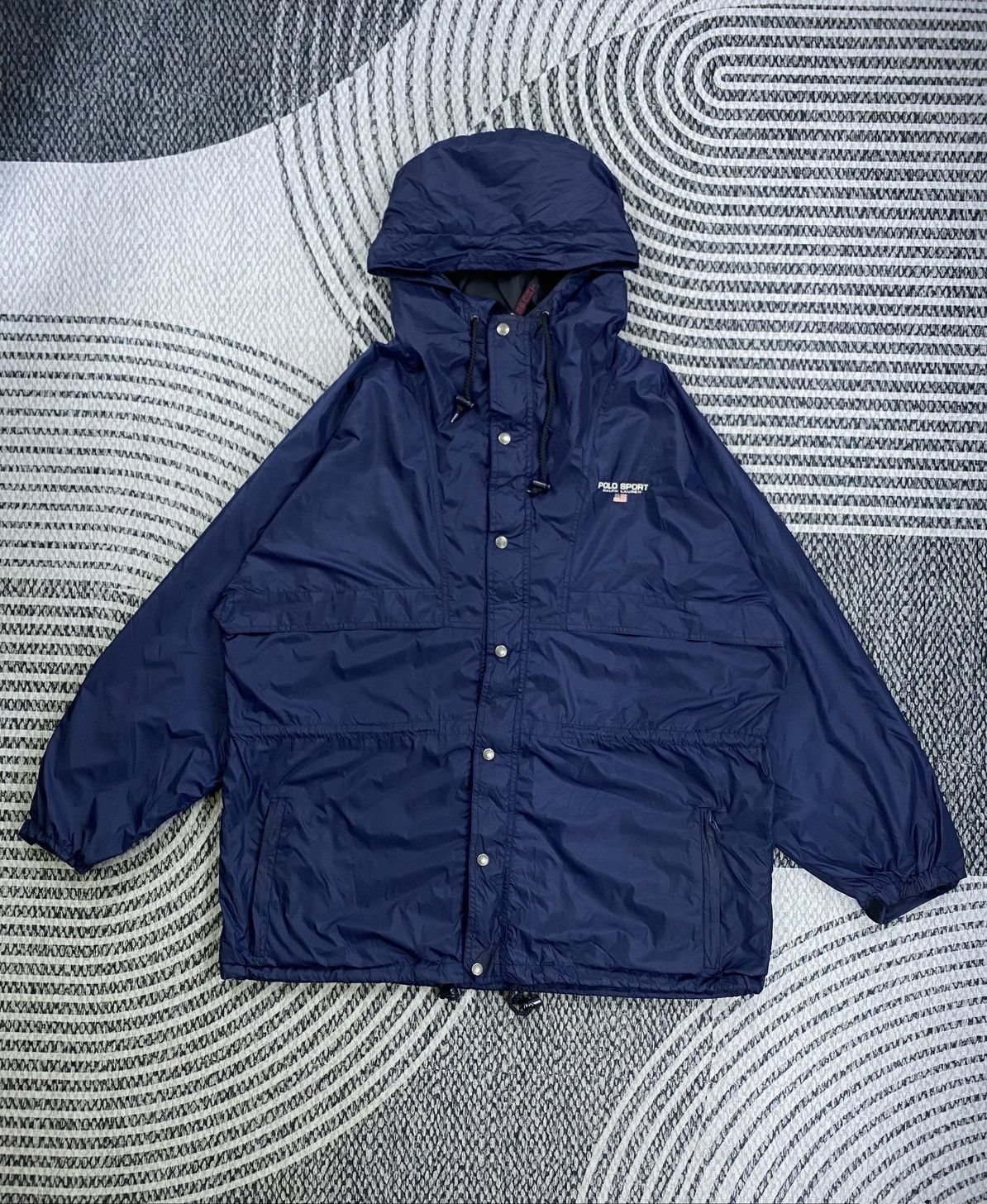 Polo Ralph Lauren Vintage Polo Sport Nylon Zipper Long Jacket Size US XXL / EU 58 / 5 - 1 Thumbnail