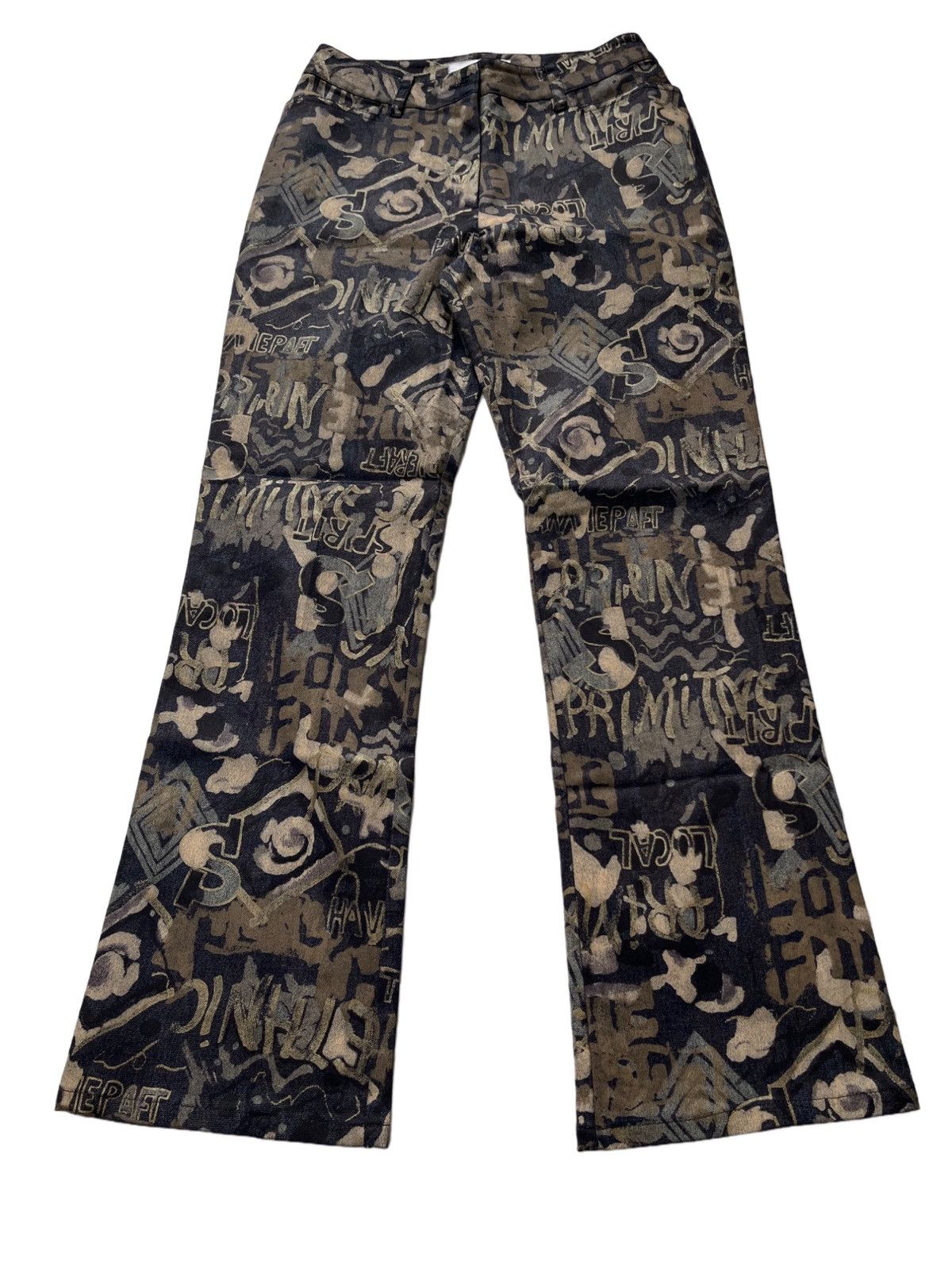 Maison Tricolore Camo Gravity Wording Pants