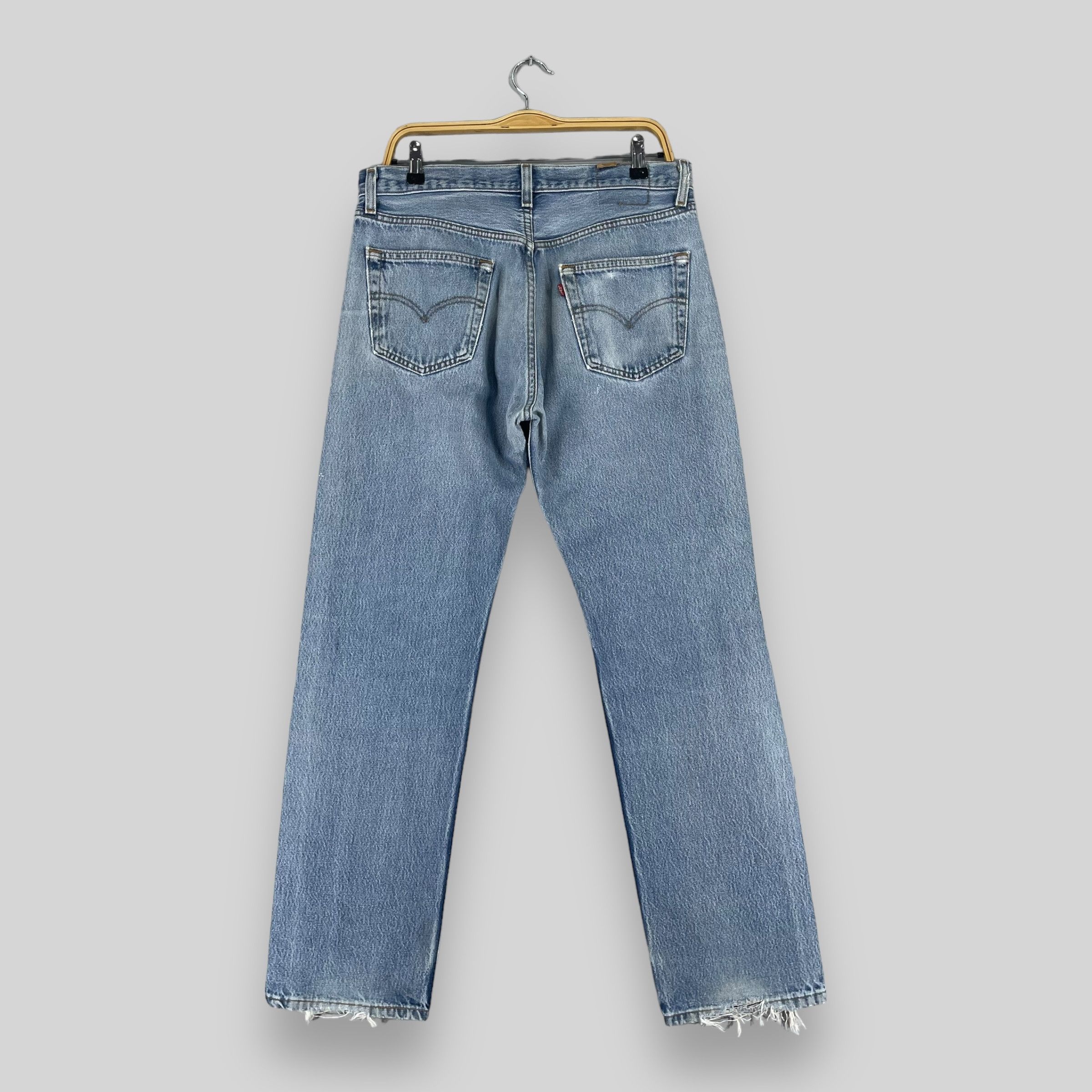 Levi's × Vintage W33 L30 Vintage Levis 501 Usa Distressed Knee Ripped Jeans Size US 33 - 9 Thumbnail