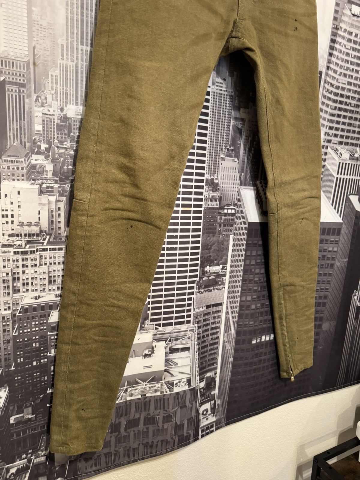 Fear of God Fear of God Fifth Collection Selvedge Jeans Olive SZ 29🔥 Size US 29 - 3 Thumbnail