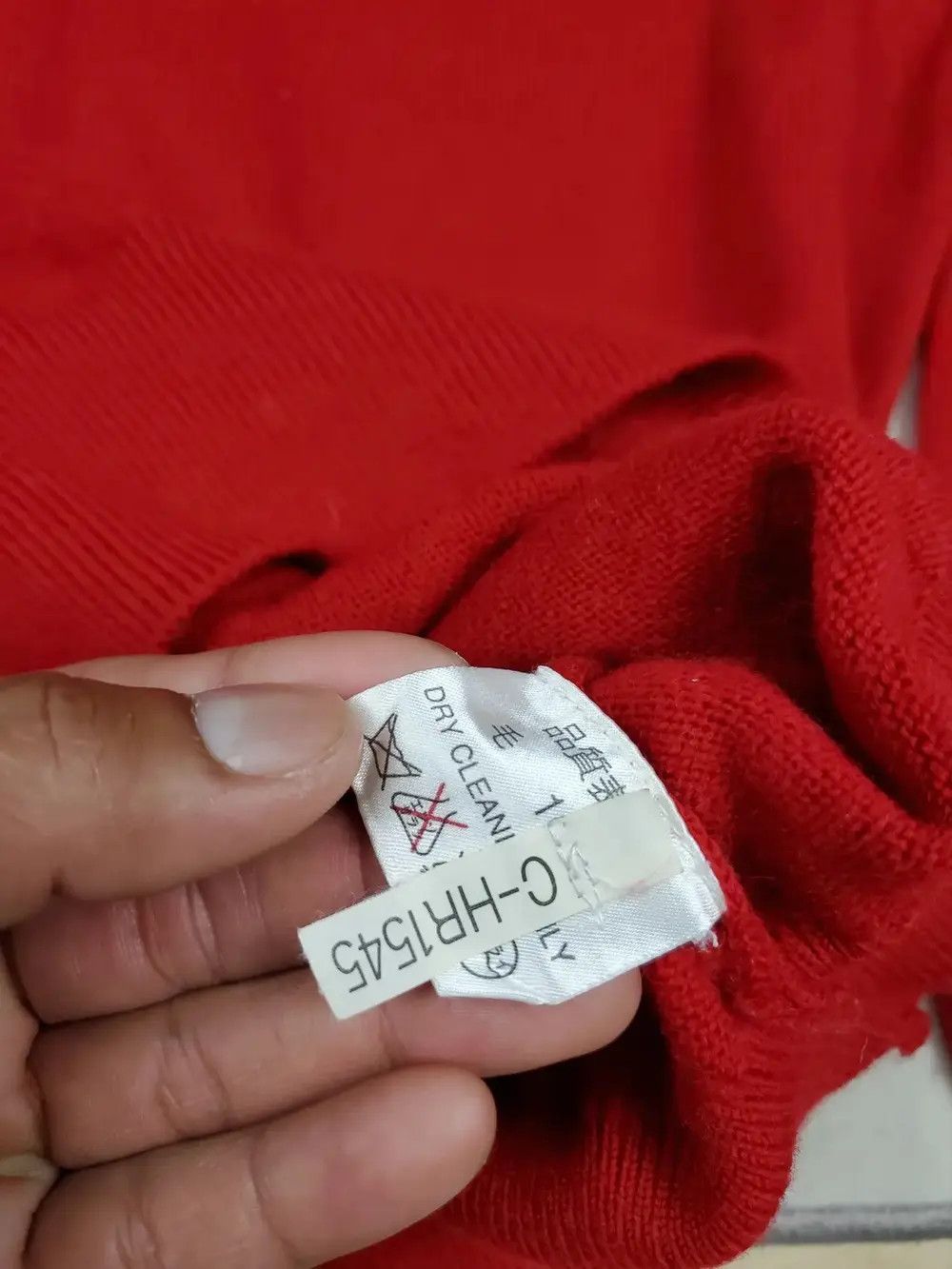Vintage × Yves Saint Laurent Yves Saint Laurent Red Knitwear Size US L / EU 52-54 / 3 - 7 Thumbnail