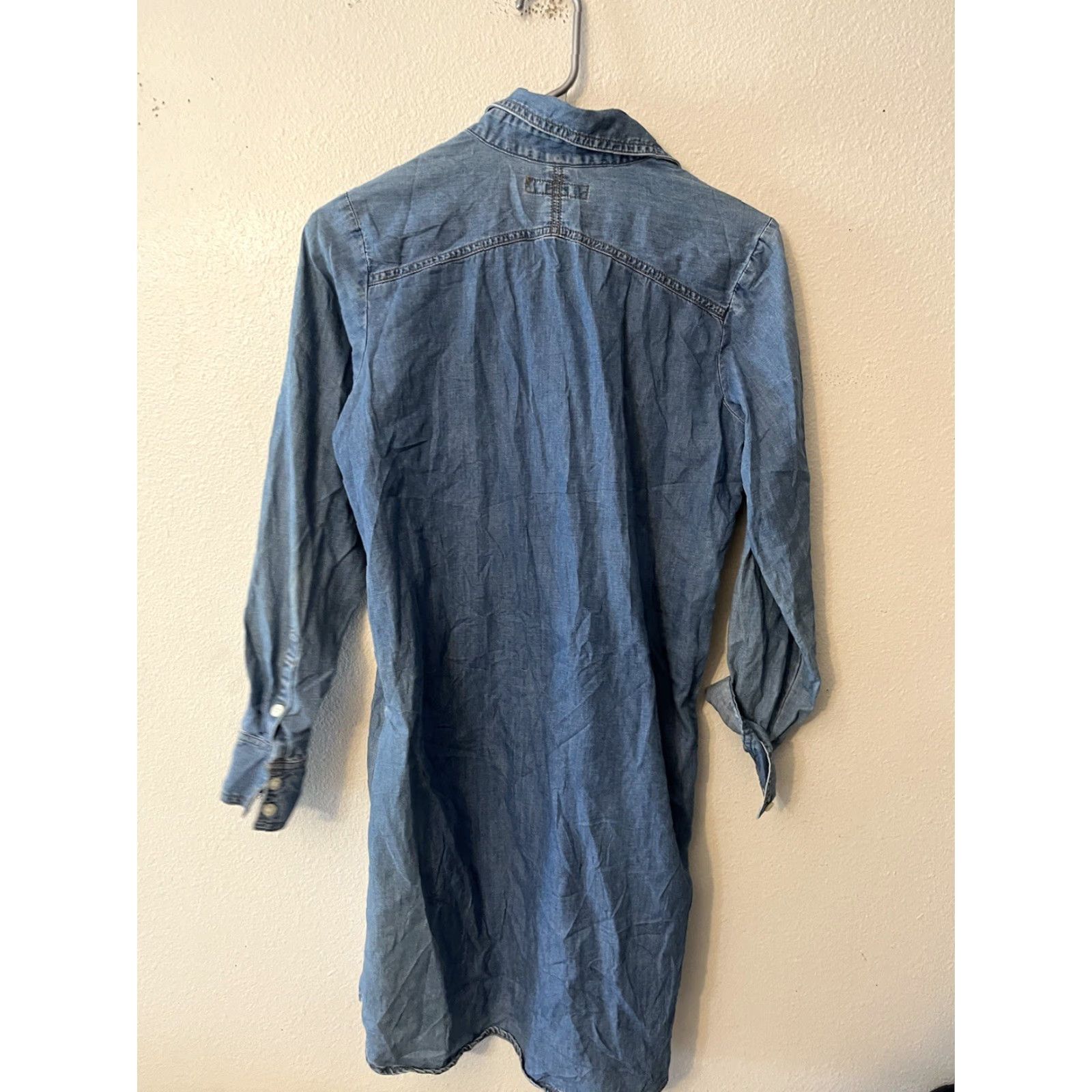 Banana Republic Banana Republic Women's Dress Denim Blue Long Sleeve Button XS Size XS / US 0-2 / IT 36-38 - 3 Thumbnail