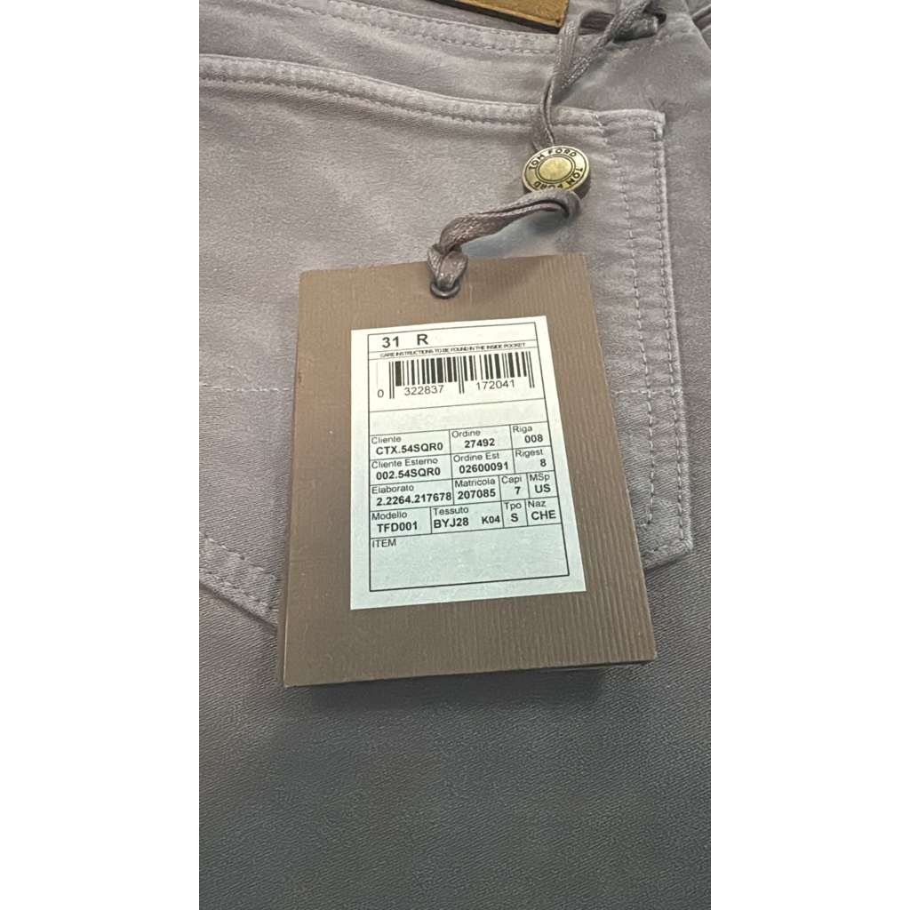 Tom Ford o1rshd1 Slim Fit Denim Jeans in Grey 31 Size US 31 - 20 Thumbnail