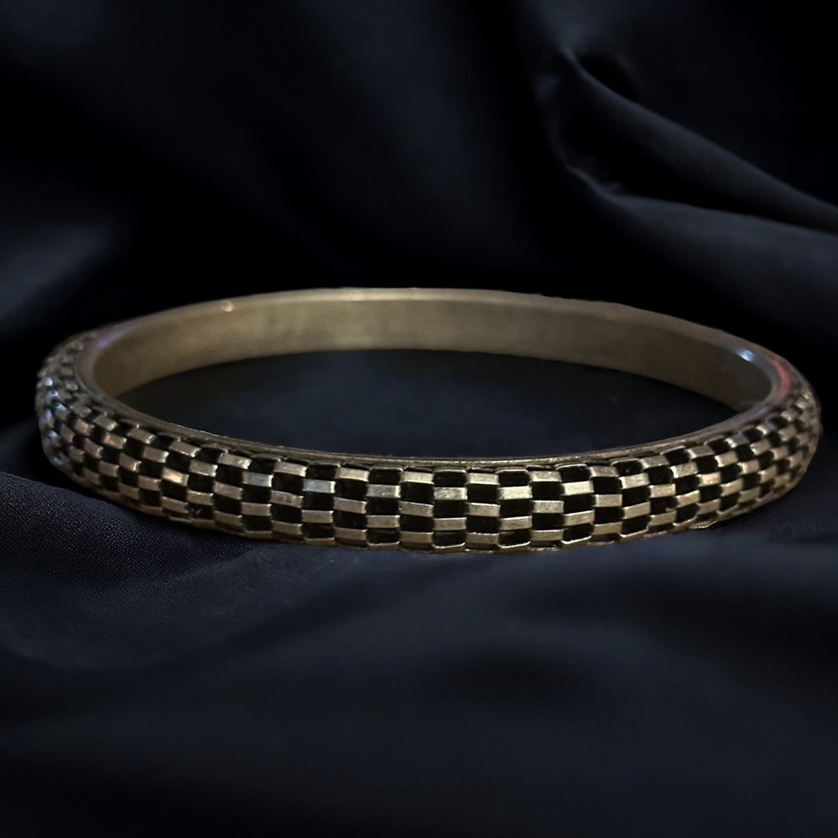 Vintage Vintage silver tone mesh bangle bracelet Size ONE SIZE - 1 Thumbnail