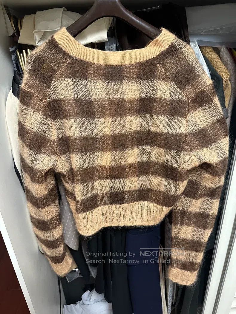 Acne Studios Acne Studios Colorblocked Striped Cardigan Size S / US 4 / IT 40 - 3 Thumbnail