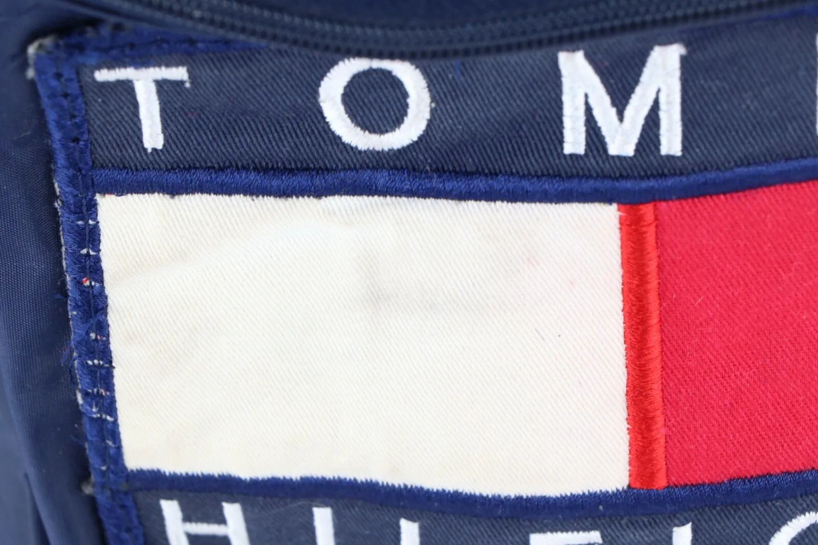 Tommy Hilfiger × Vintage Vintage 90s Tommy Hilfiger Distressed Big Logo Backpack Bag Size ONE SIZE - 8 Thumbnail