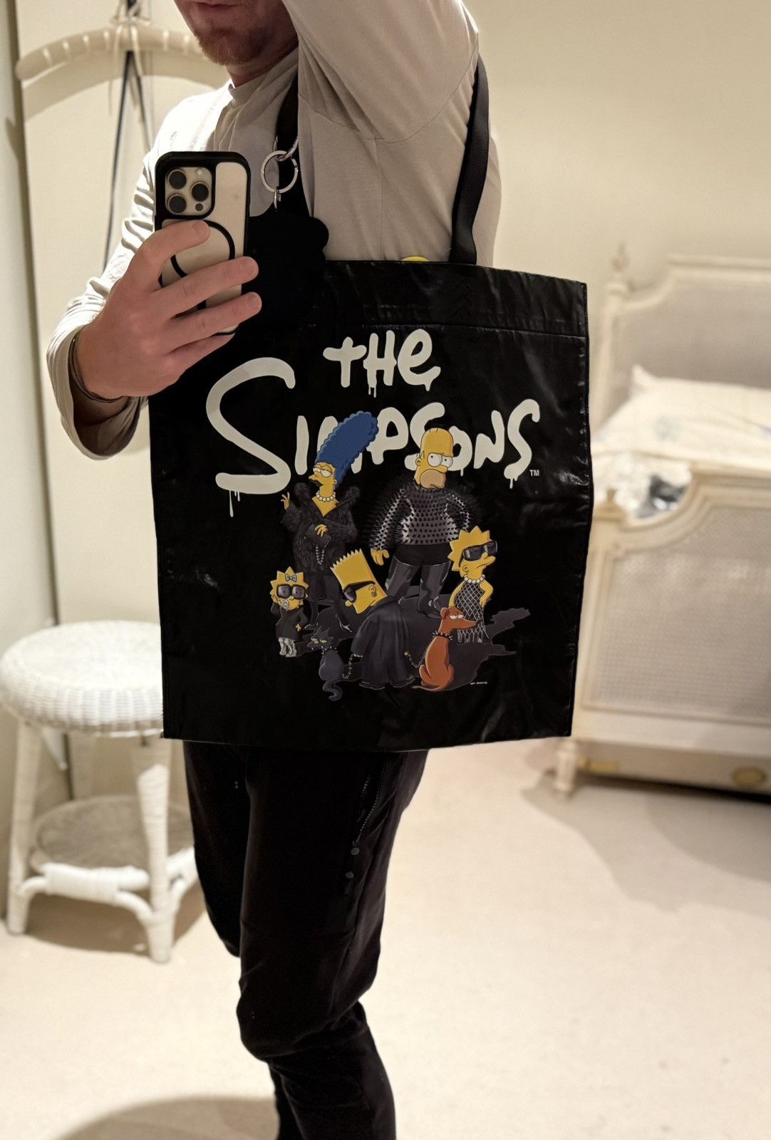 Balenciaga Balenciaga The Simpsons black tote bag bondage Keychain ring Size ONE SIZE - 25 Thumbnail