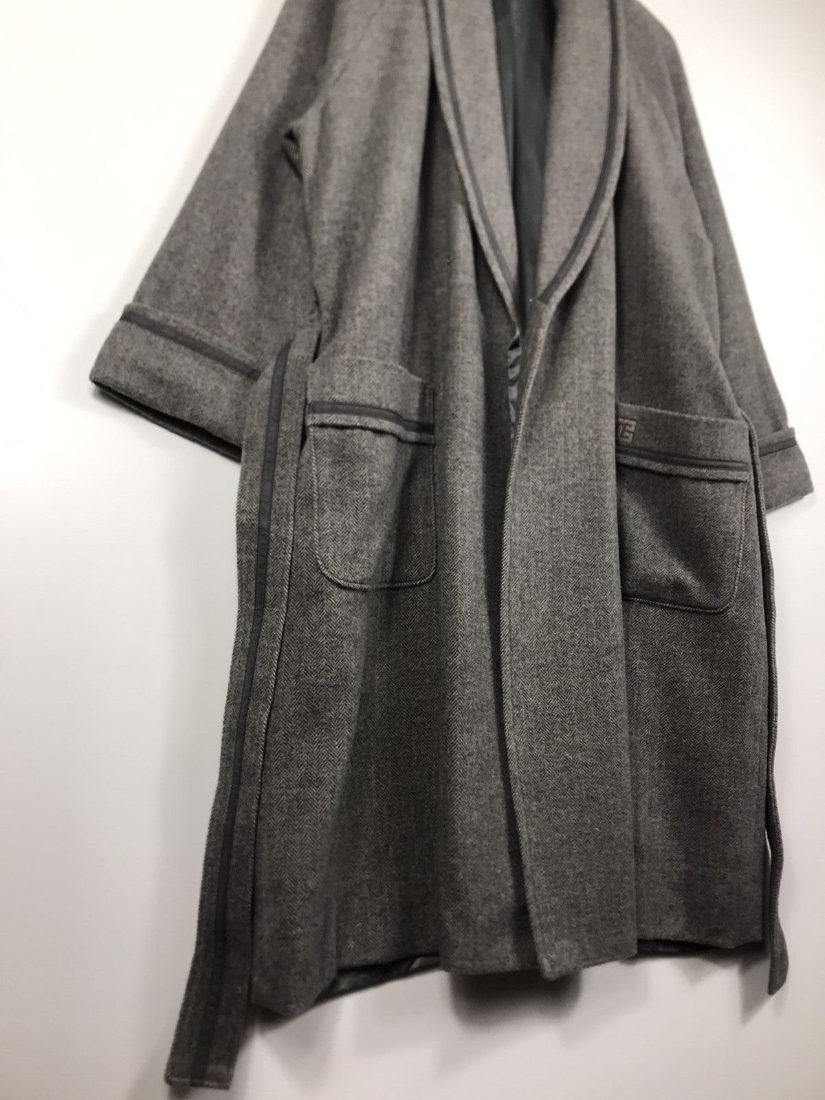 Pierre Balmain ⚡️Vintage Pierre Balmain Herringbone Bathrobe House Coat Size US M / EU 48-50 / 2 - 3 Thumbnail