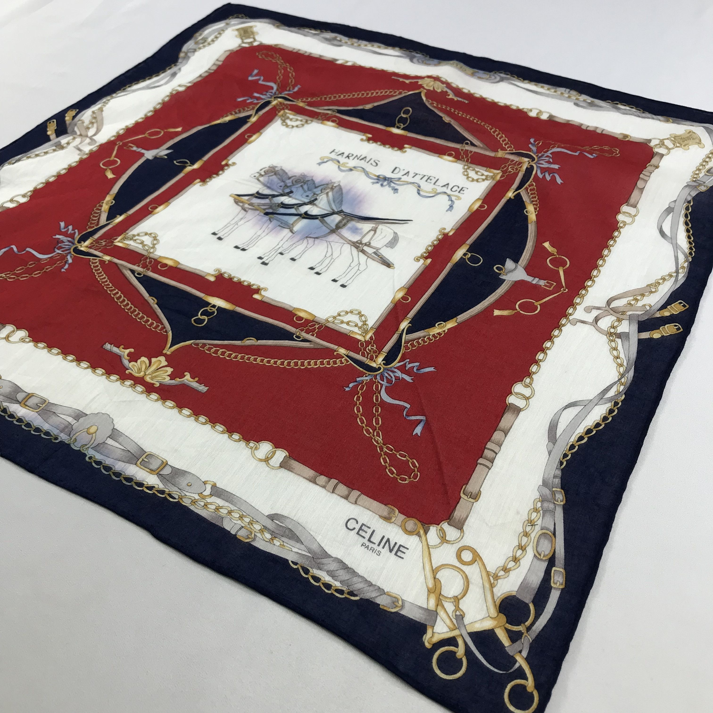 Celine × Vintage Celine Bandana / Handkerchief / Neckerchief - S2756A Size ONE SIZE - 2 Thumbnail