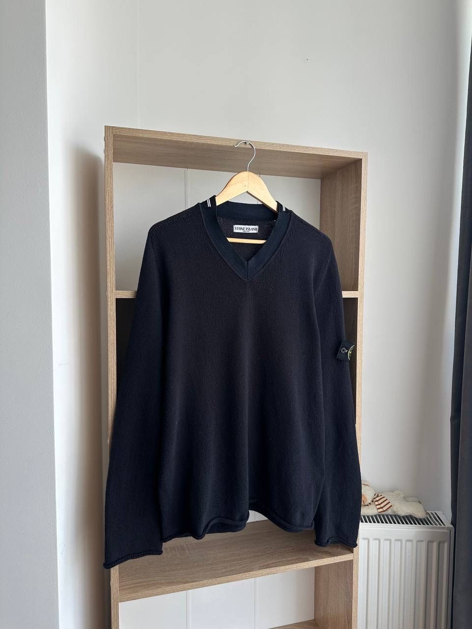 Stone Island × Vintage Vintage Stone Island Black Sweater Size US L / EU 52-54 / 3 - 1 Thumbnail