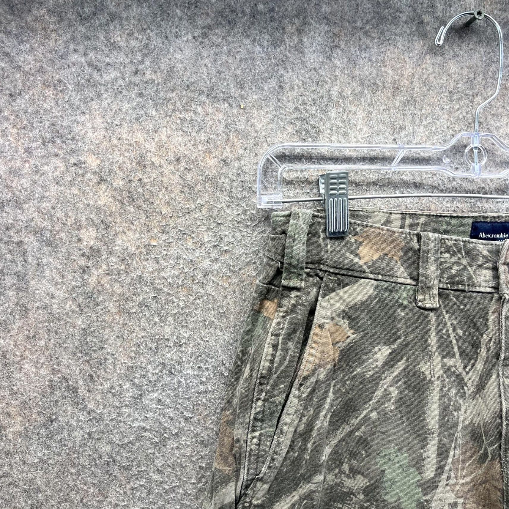 Abercrombie & Fitch VINTAGE Abercrombie & Fitch Cargo Pants Men 30x30 Green Camo Hunting Paratrooper Size US 30 / EU 46 - 5 Thumbnail