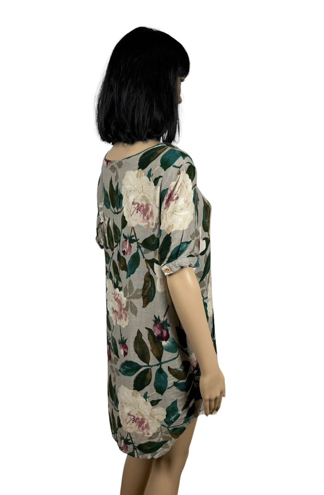Designer Puo Dou Dou Mini Shift Dress Floral Printed Cotton size S Size S / US 4 / IT 40 - 12 Thumbnail