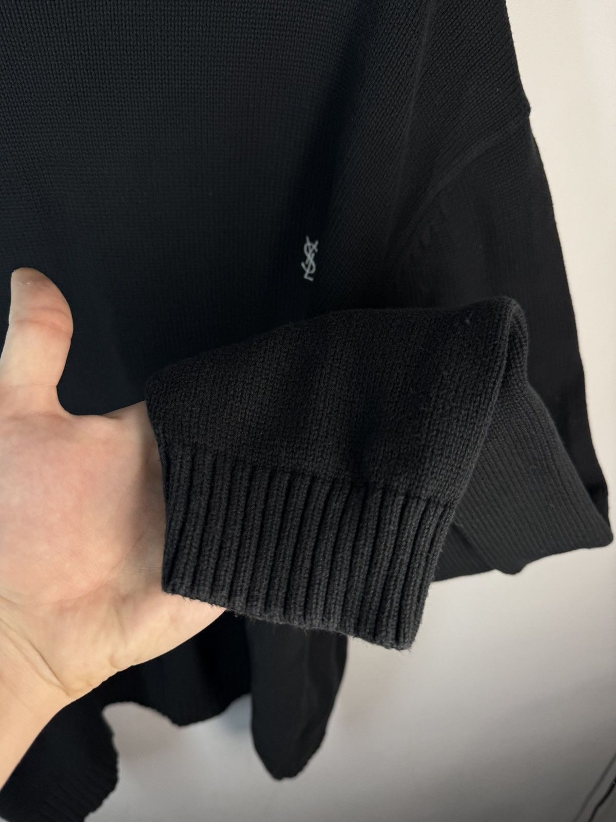Yves Saint Laurent Black YSL Sweater Knit Yves Saint Laurent Sweater Size US XXL / EU 58 / 5 - 13 Thumbnail