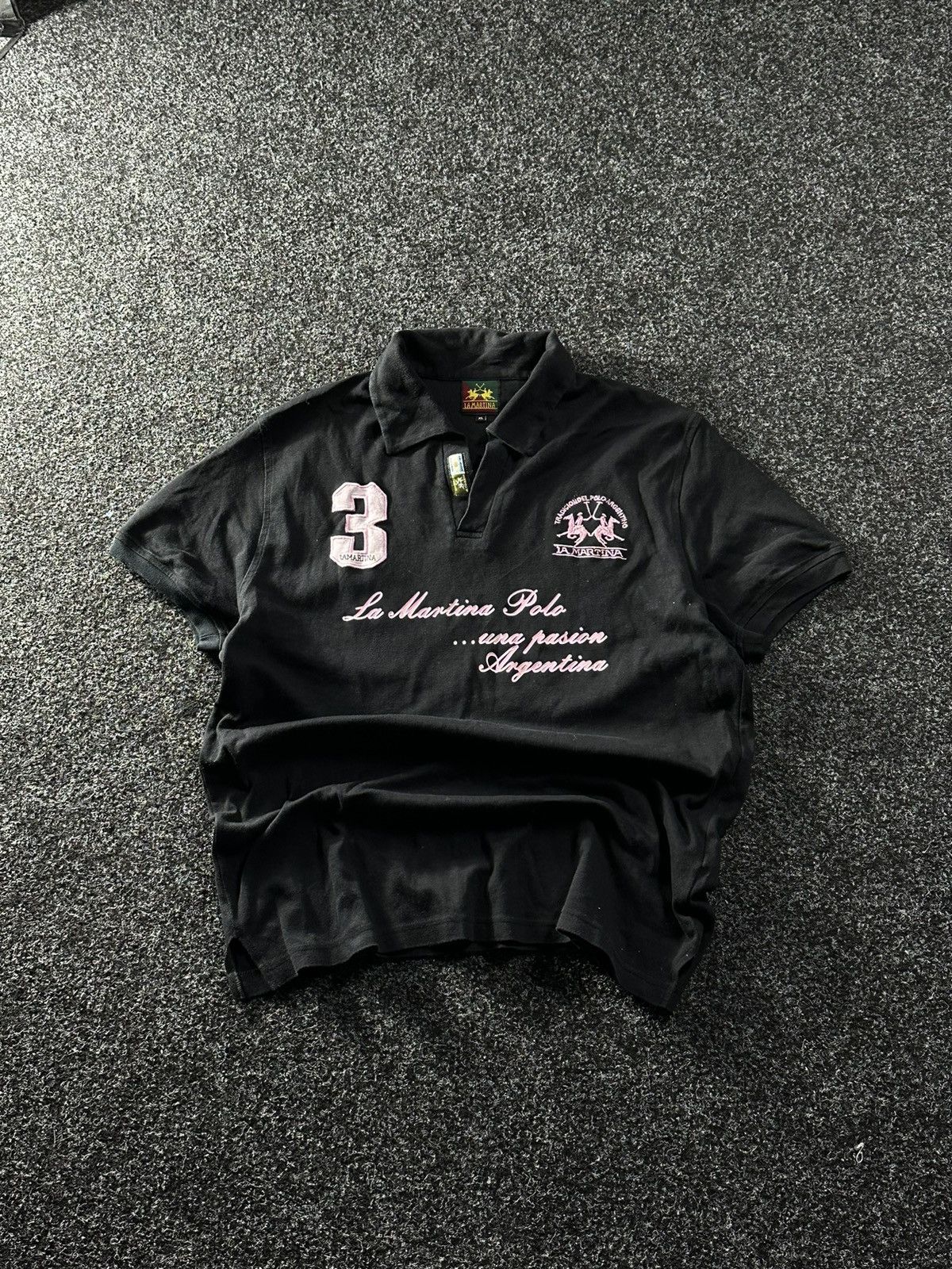 La Martina × Vintage 🚨VNTG LA MARTINA ARGENTINA BLACK POLO BIG LOGO CHIEF KEEF Size US XL / EU 56 / 4 - 1 Thumbnail