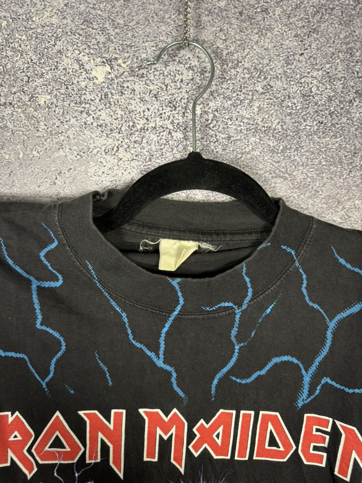 Band Tees × Iron Maiden × Vintage 90’s Vintage Iron Maiden 1993 A Real Live Tour AOP Print Tee Size US XL / EU 56 / 4 - 15 Thumbnail