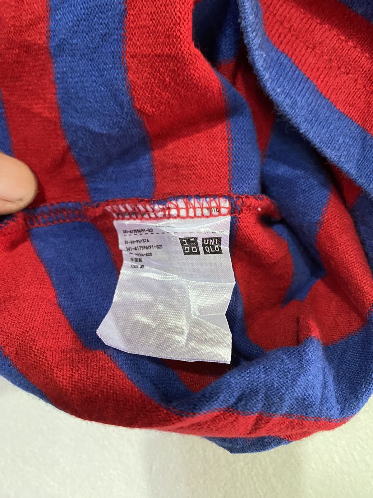 JW Anderson × Uniqlo Blue Striped Long Sleeve T Shirt Size US M / EU 48-50 / 2 - 11 Thumbnail