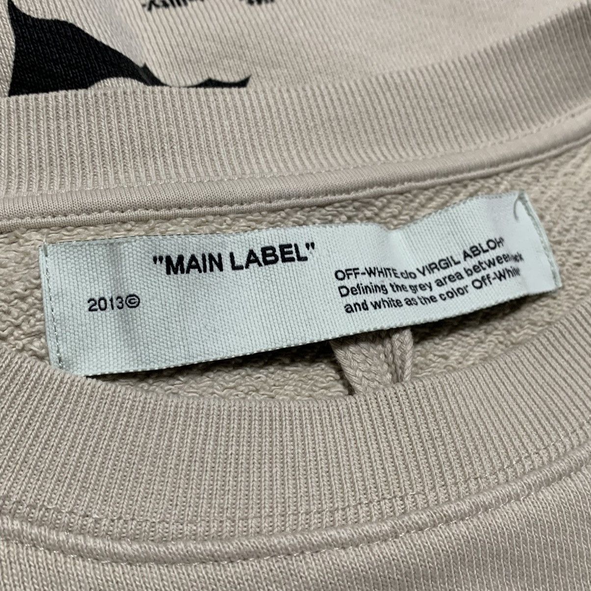 Off-White Off White Medium Bats Print Beige White Sweatshirt Virgil Size US M / EU 48-50 / 2 - 7 Thumbnail