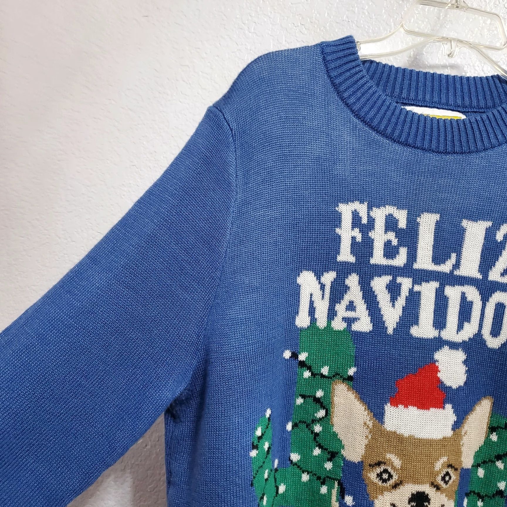 Vintage VINTAGE Tipsy Elves Sweater Men XL Blue Ugly Christmas Feliz Navidog Knit Pullover Size US XL / EU 56 / 4 - 6 Thumbnail