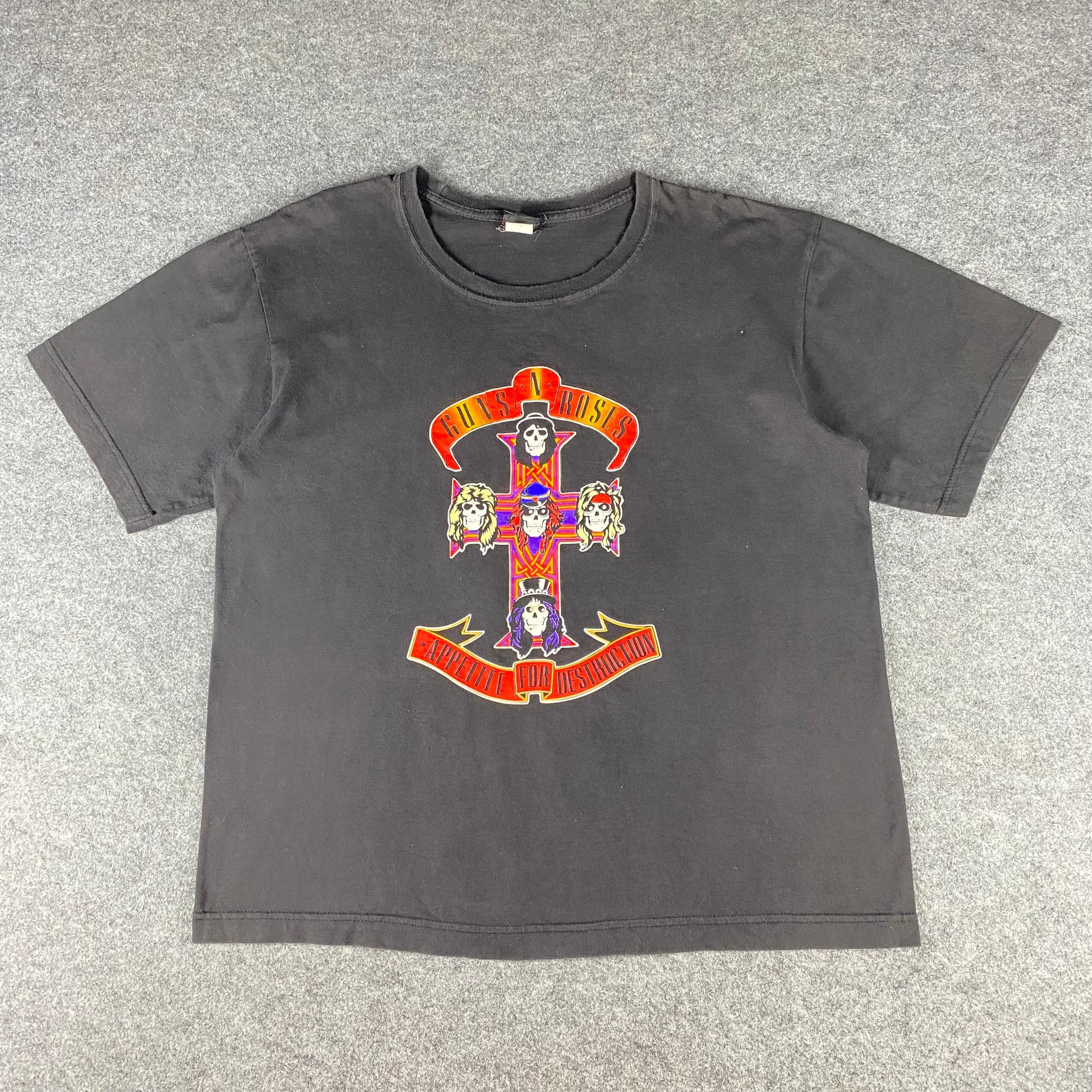 Band Tees Vintage 90s Guns & Roses Tshirt Size US L / EU 52-54 / 3 - 1 Thumbnail