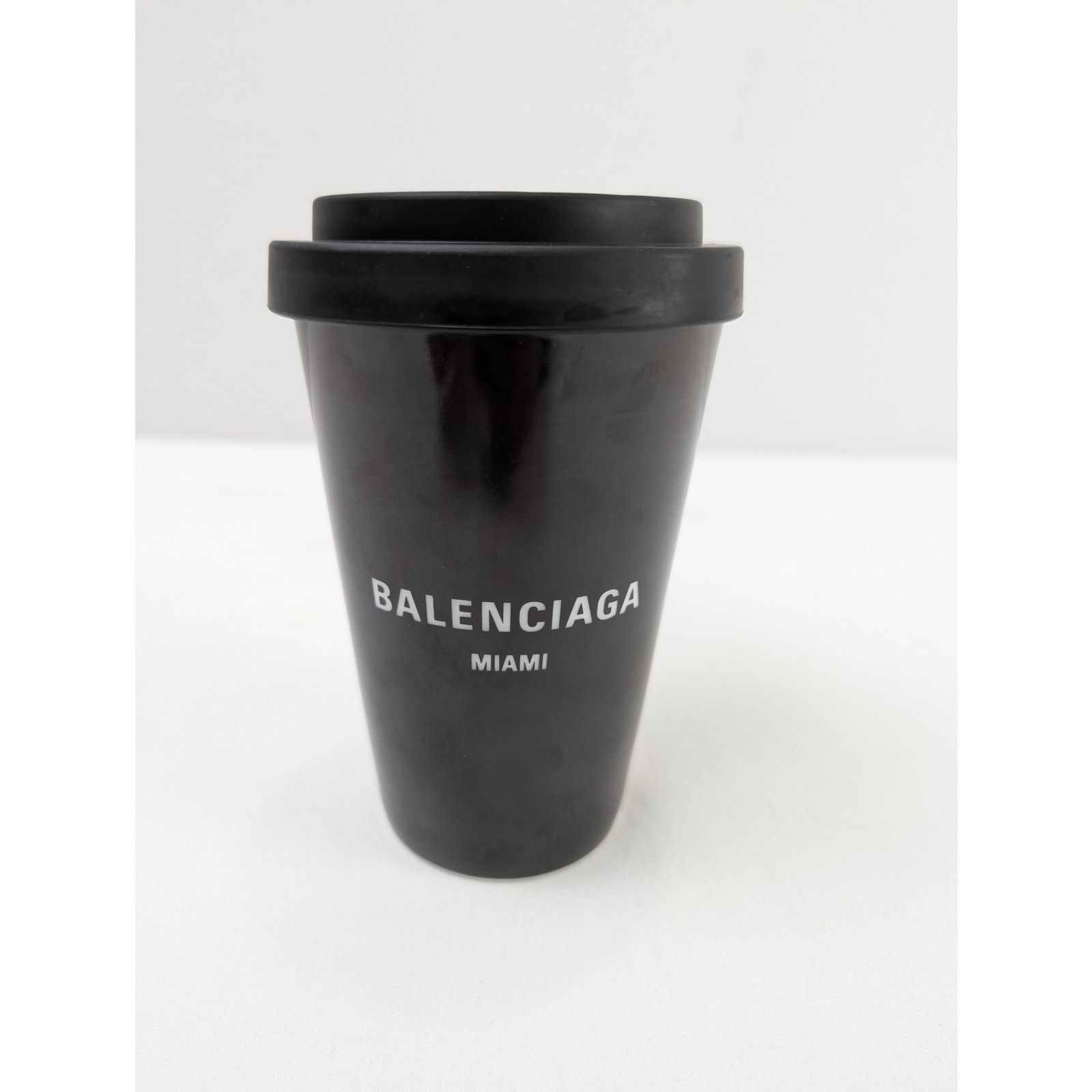 Balenciaga o1rshd1 Q:4/ Size: OS / Miami Porcelain Coffee Cup Mug Black Size ONE SIZE - 2 Thumbnail