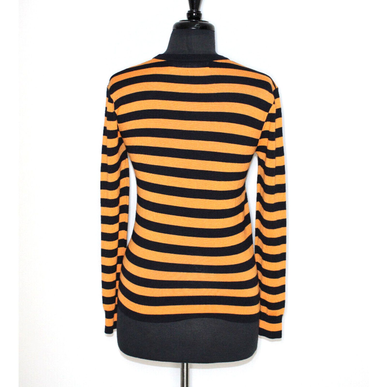 Victoria Beckham New VICTORIA BECKHAM Striped Wool Sweater Pullover Sweater S Size S / US 4 / IT 40 - 3 Thumbnail