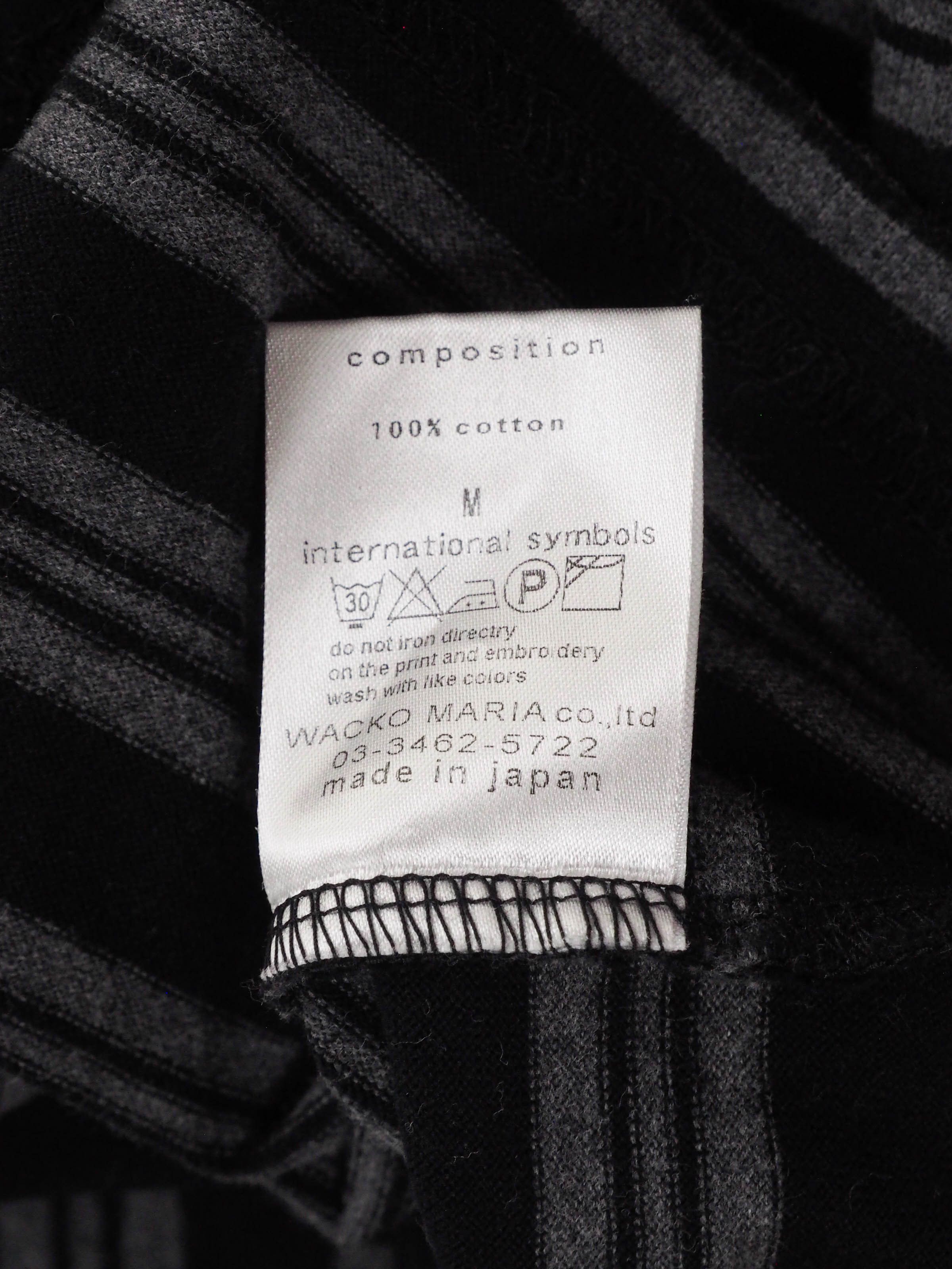 Wacko Maria Wacko Maria Striped Polo Shirt with Embroidered Hat Skull Size US S / EU 44-46 / 1 - 9 Thumbnail