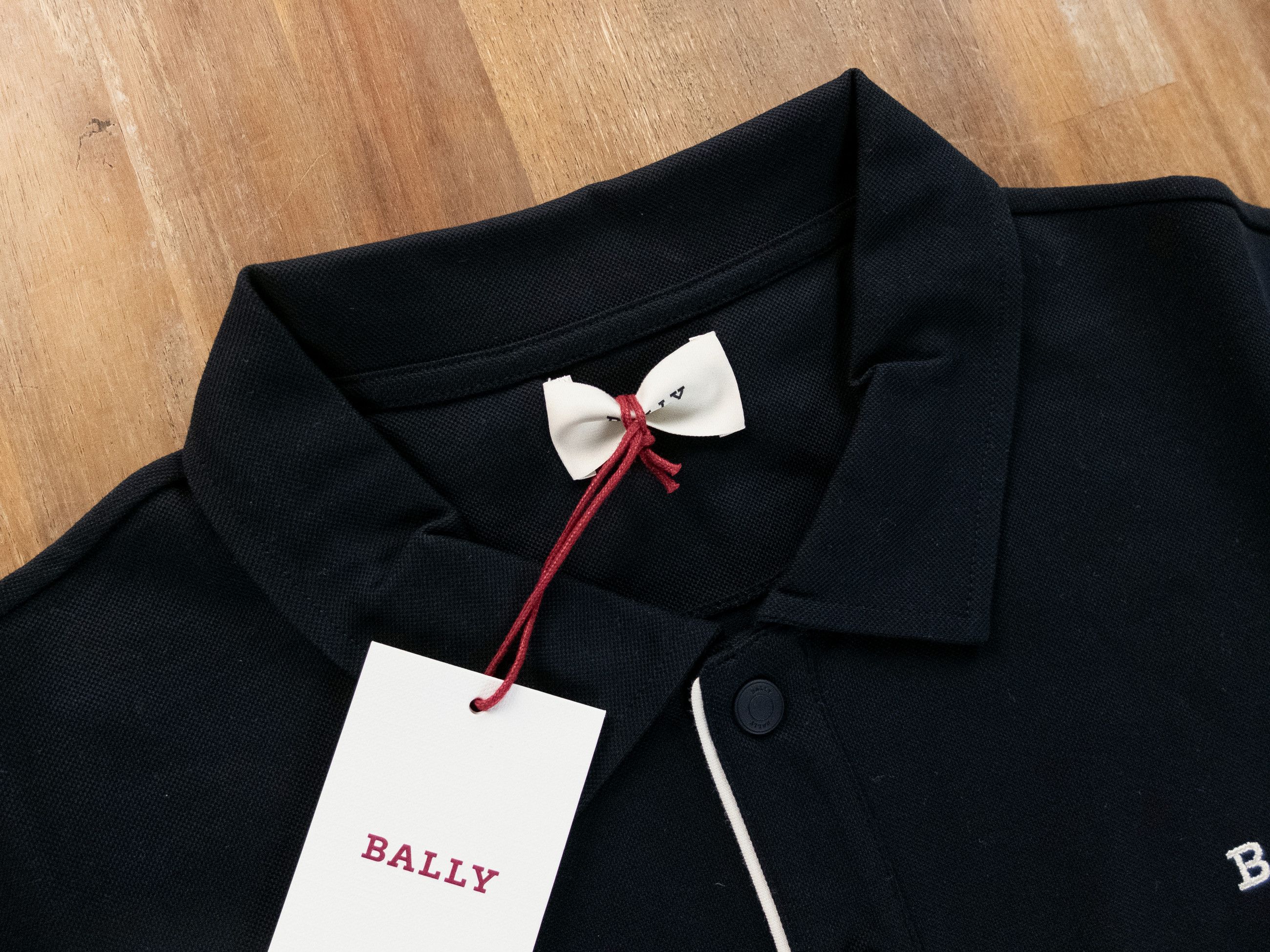 Bally BALLY navy blue embroidered chest B logo polo shirt Medium Size US M / EU 48-50 / 2 - 2 Thumbnail