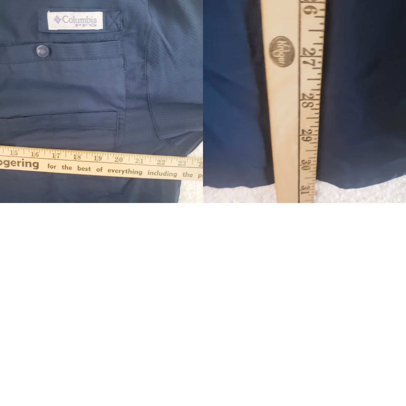 Vintage COLUMBIA PFG Citidel Bulldogs Slack Tide Camp Fishing Shirt Navy SS Men M Vented Size US M / EU 48-50 / 2 - 10 Thumbnail
