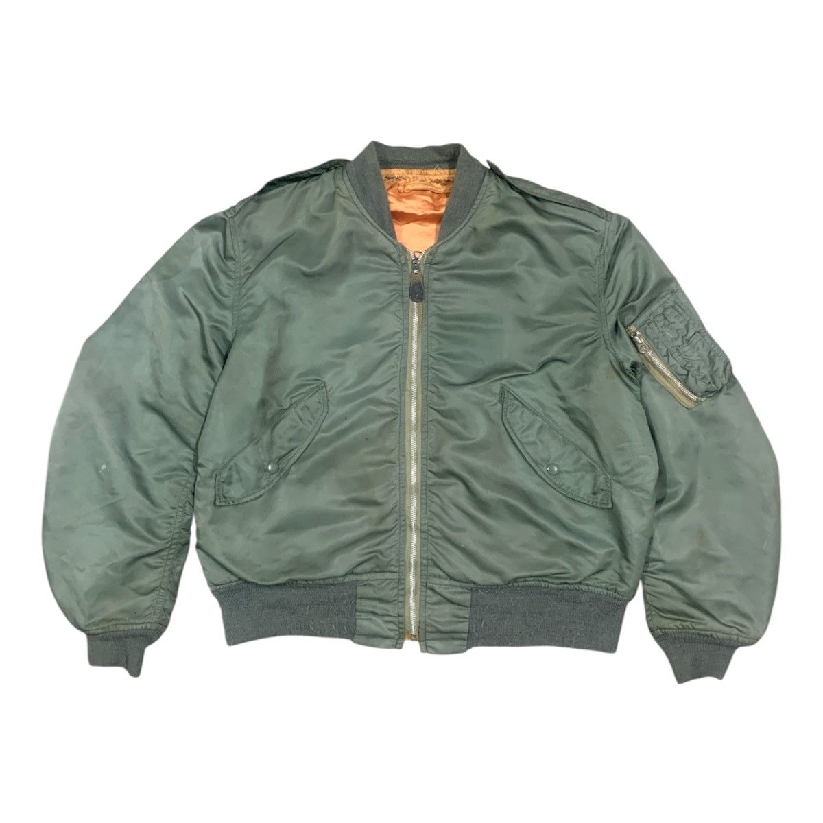 Vtg 70's Alpha Industries L-2B Flyer Bomber Jacket