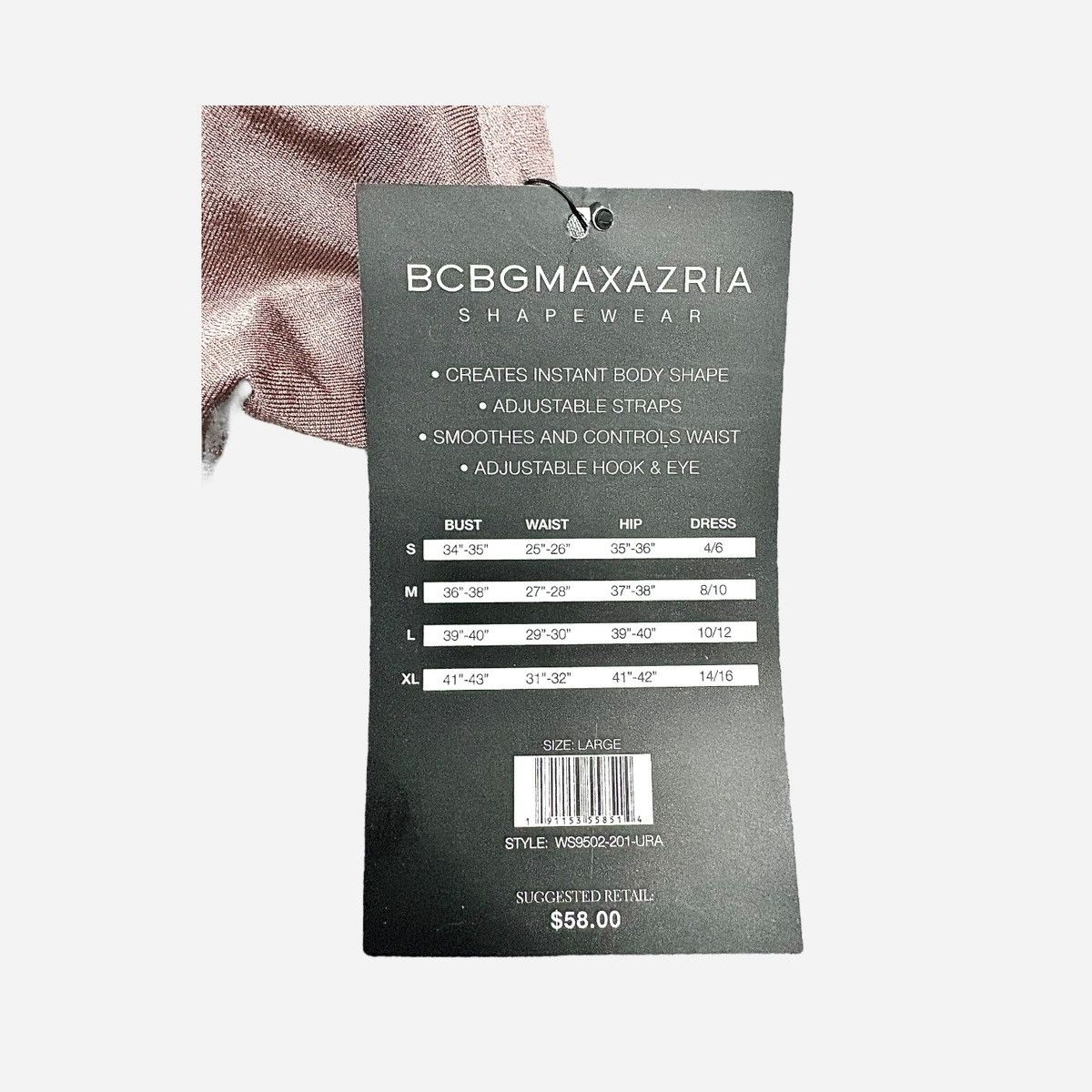 Bcbgmaxazria BCBGMAXAZRIA Women’s Twilight Mauve Shape-wear Bodysuit Sz L Size ONE SIZE - 14 Thumbnail